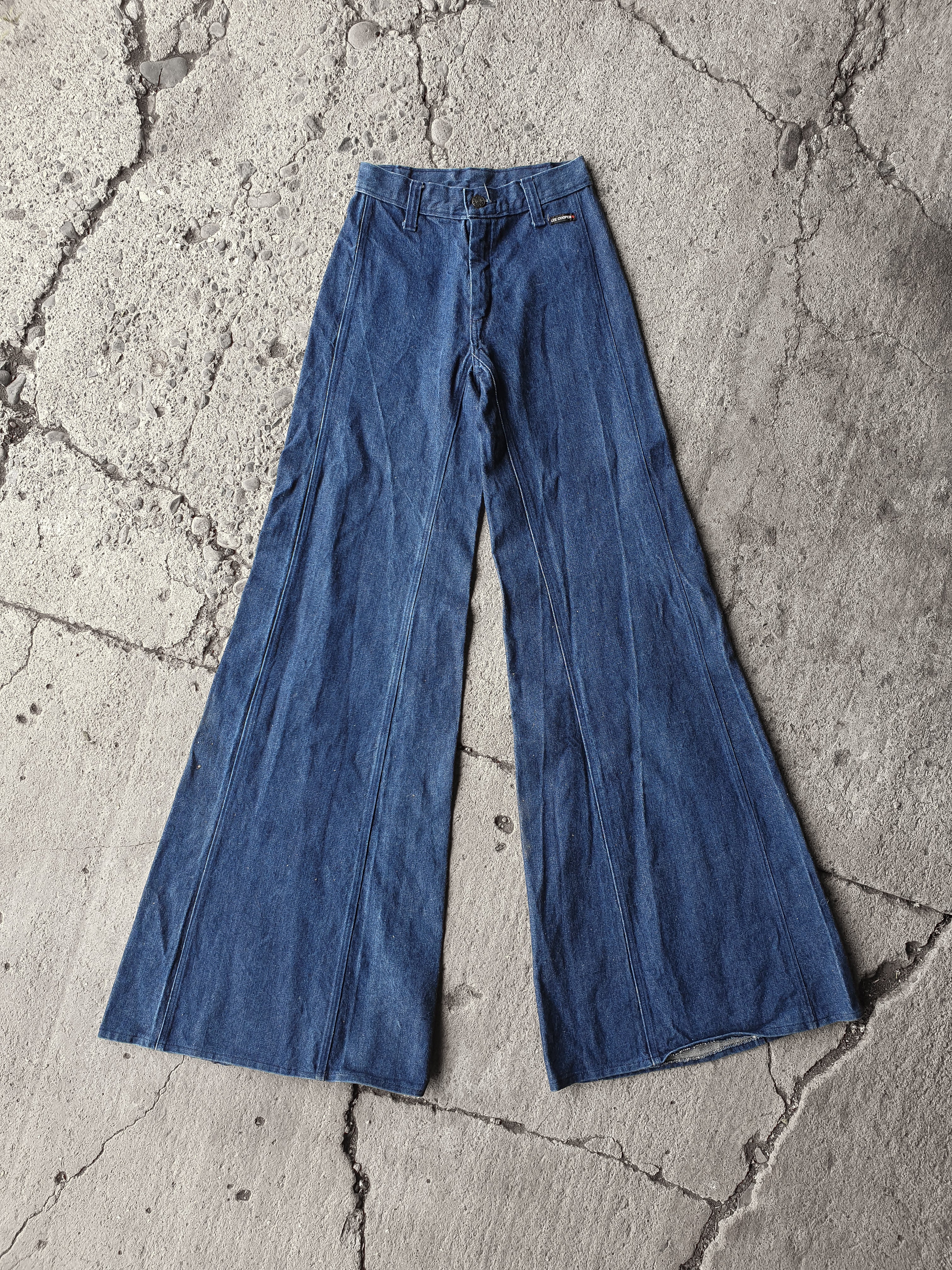 Vintage 1970s Lee Cooper Super Flare Denim Jeans