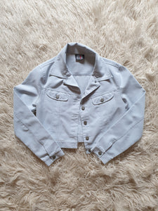 Vintage 1990s Sky Blue Trucker Style Jacket