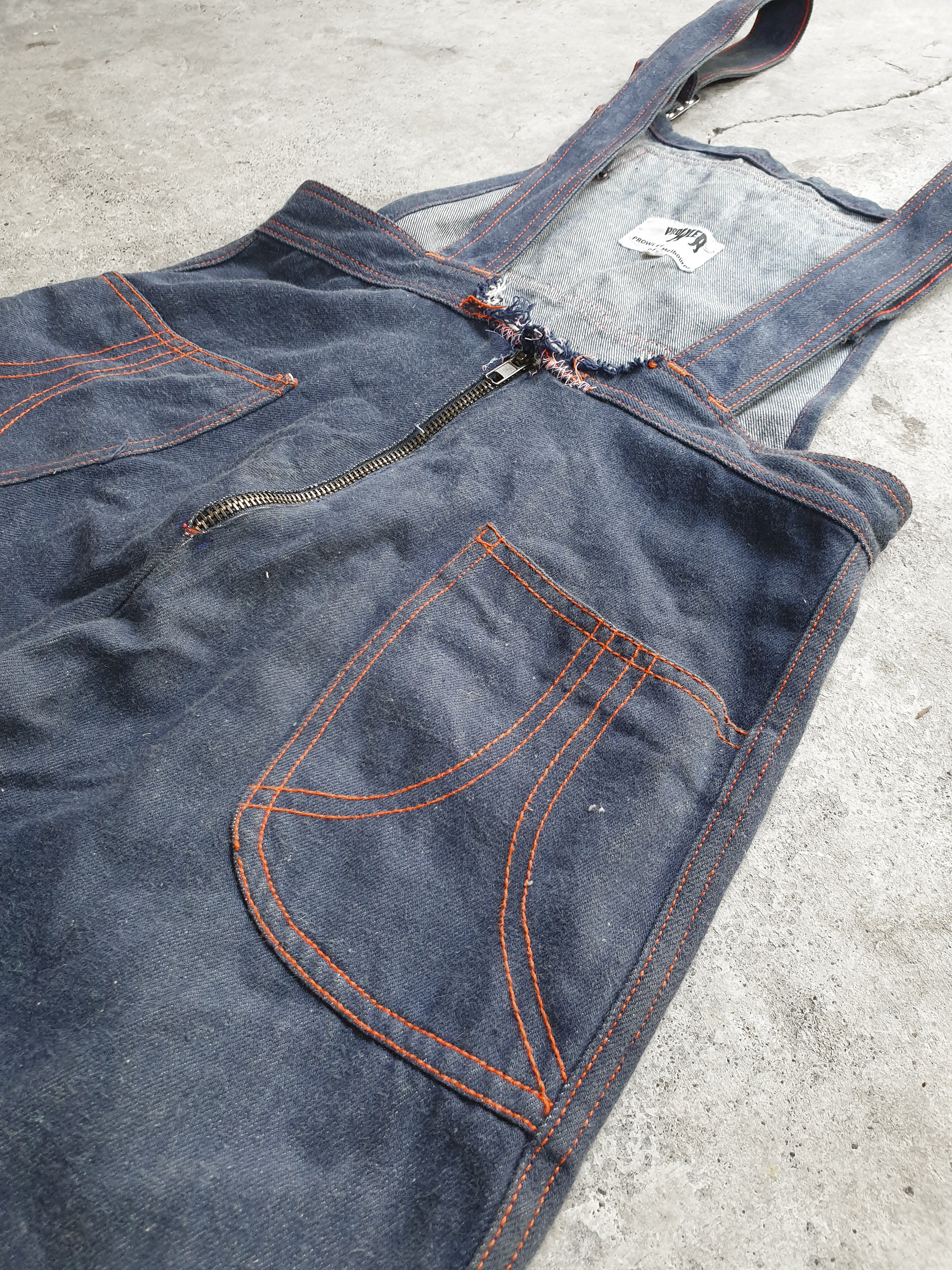 Denim Flare Overalls