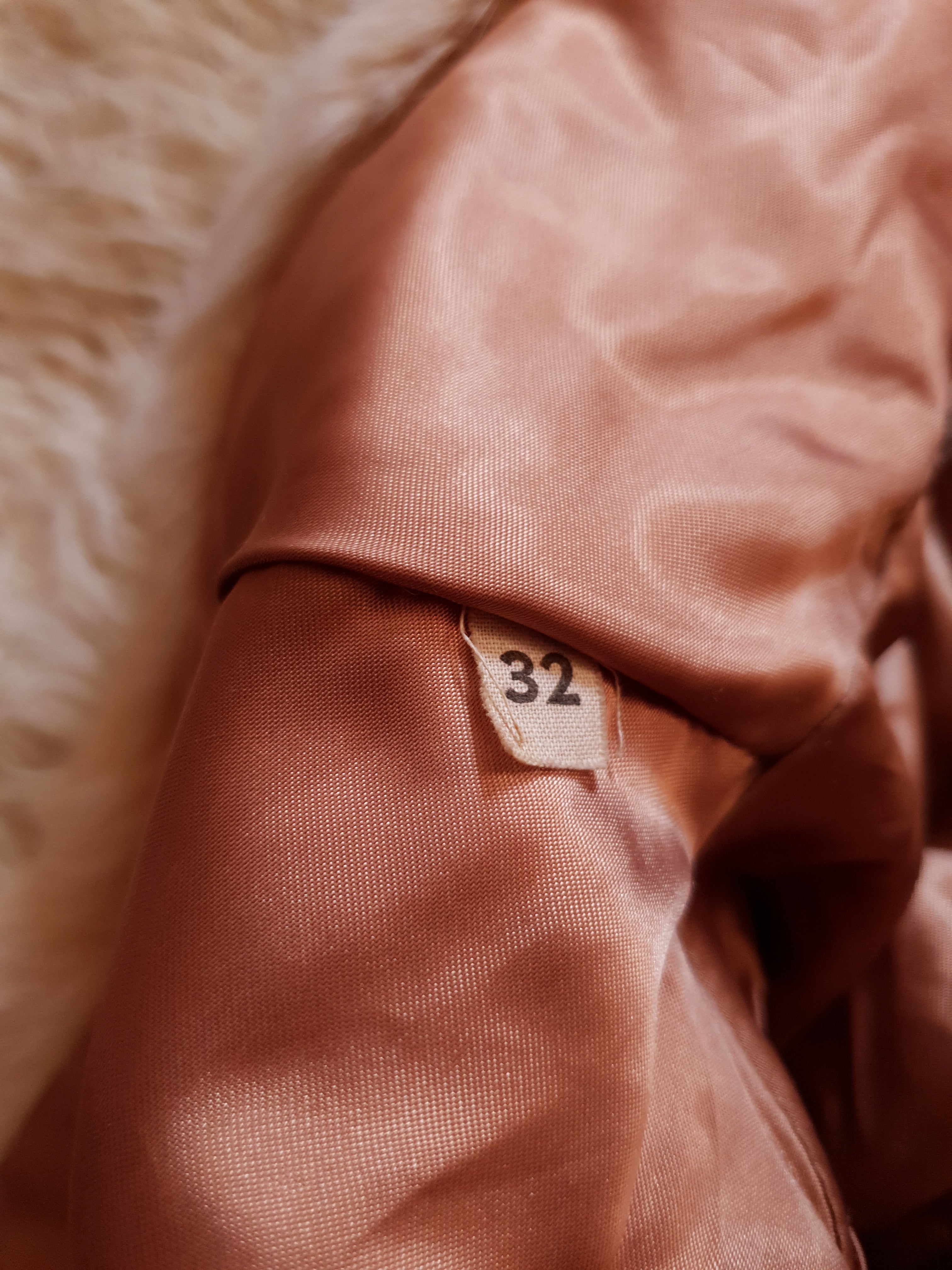 Vintage White Rabbit Fur Coat