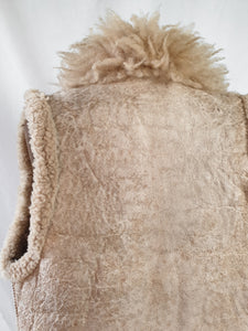 Vintage Leather & Shearling Vest