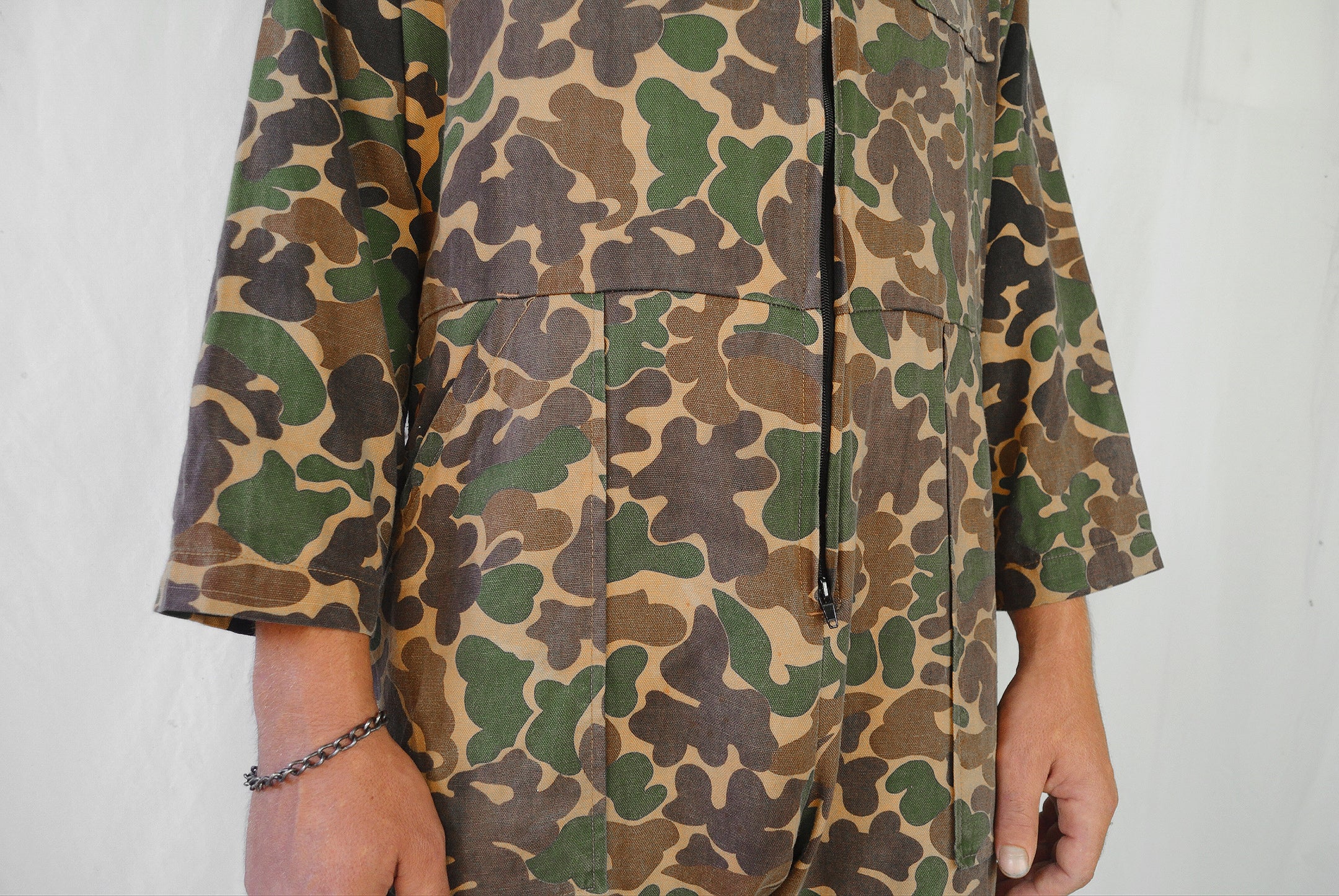 Vintage 1980s Camo Hunting Overalls