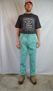 Vintage 80s Turquoise 'Amco' Jeans