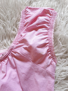 Vintage 90s Tie Back Pink Mini Dress
