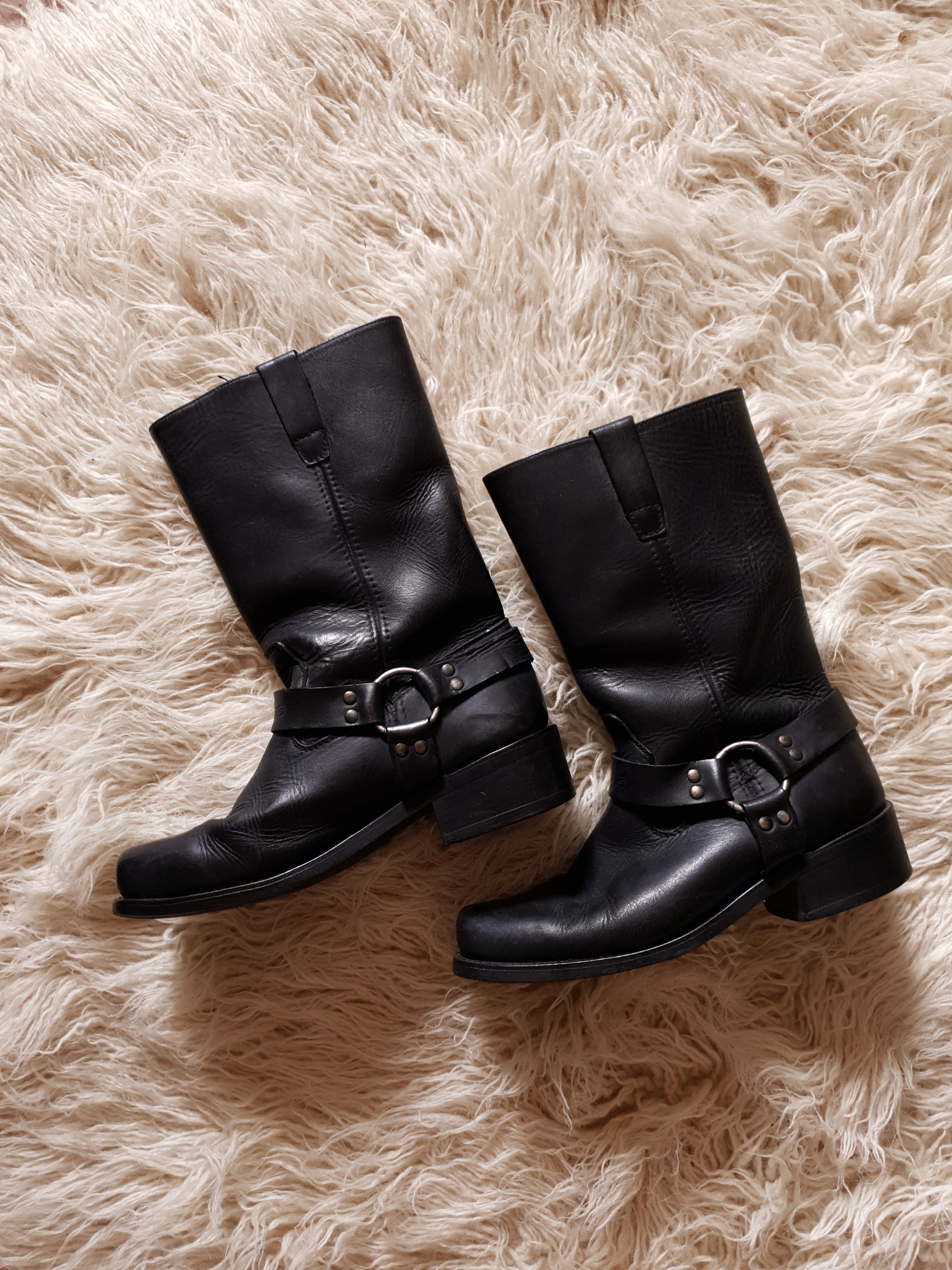 RJays Leather Rebel Long Harness Boots