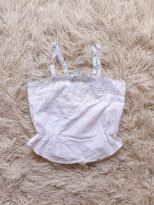Vintage Broderie Anglais Lace Cami Singlet