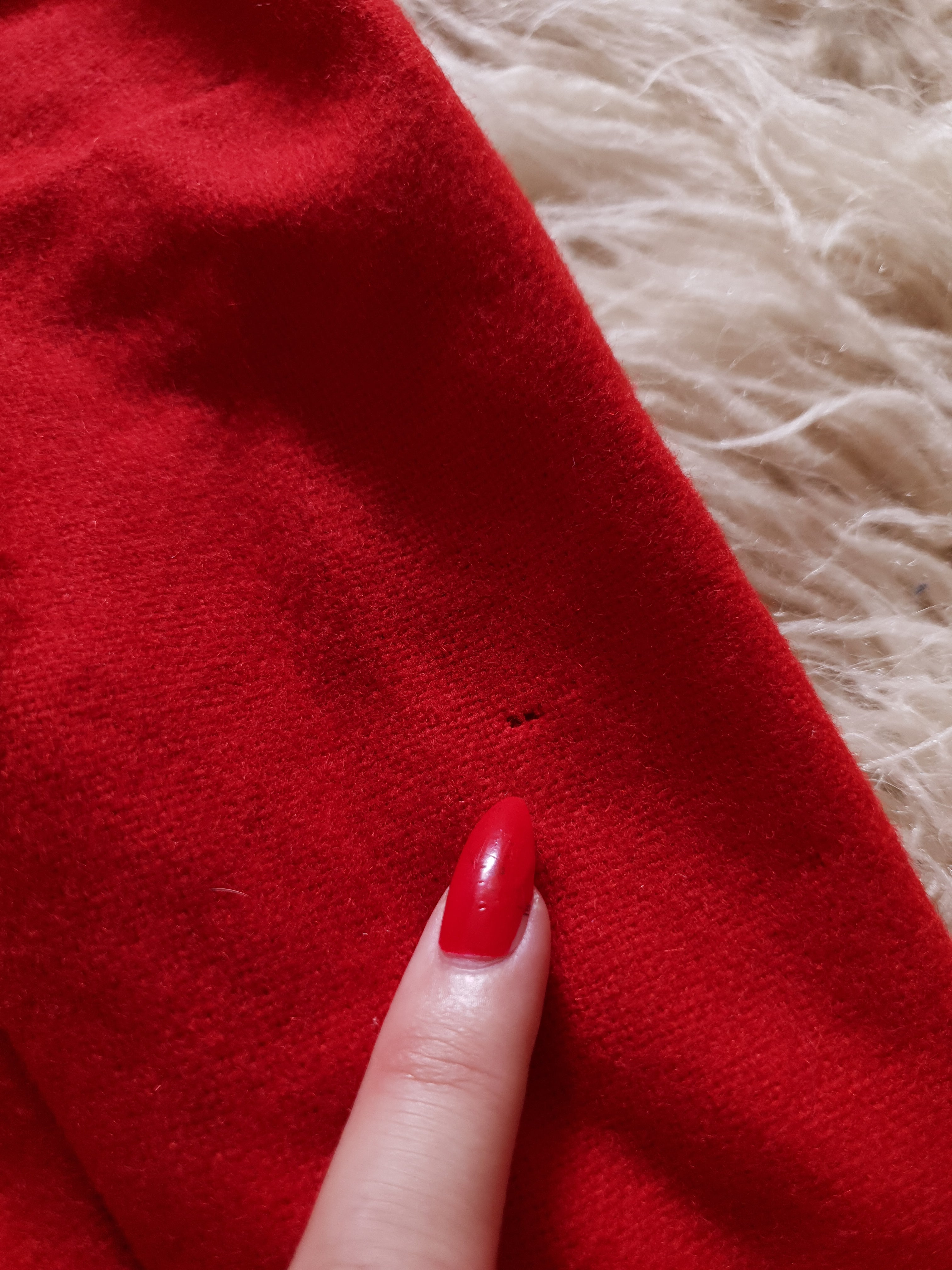 Vintage 1970s Studded Red Wool Jacket