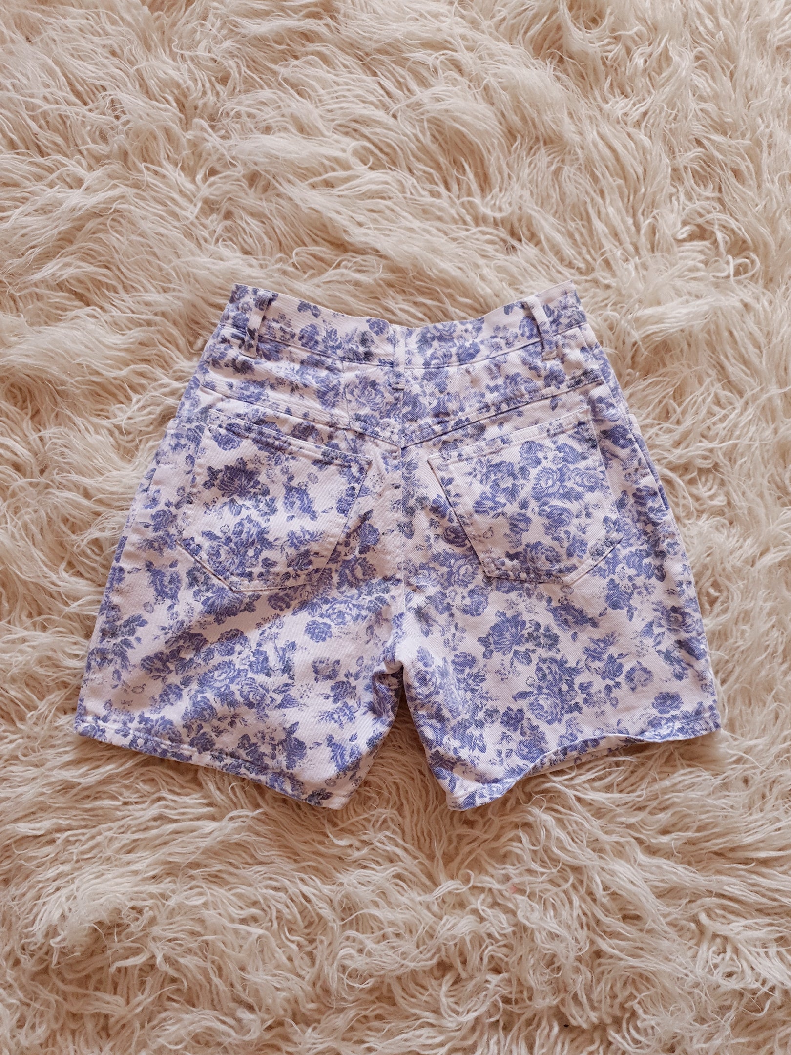 Vintage 1990s Paisley Denim Shorts