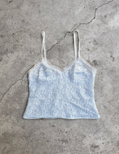 Vintage Blue Lace Cami Singlet