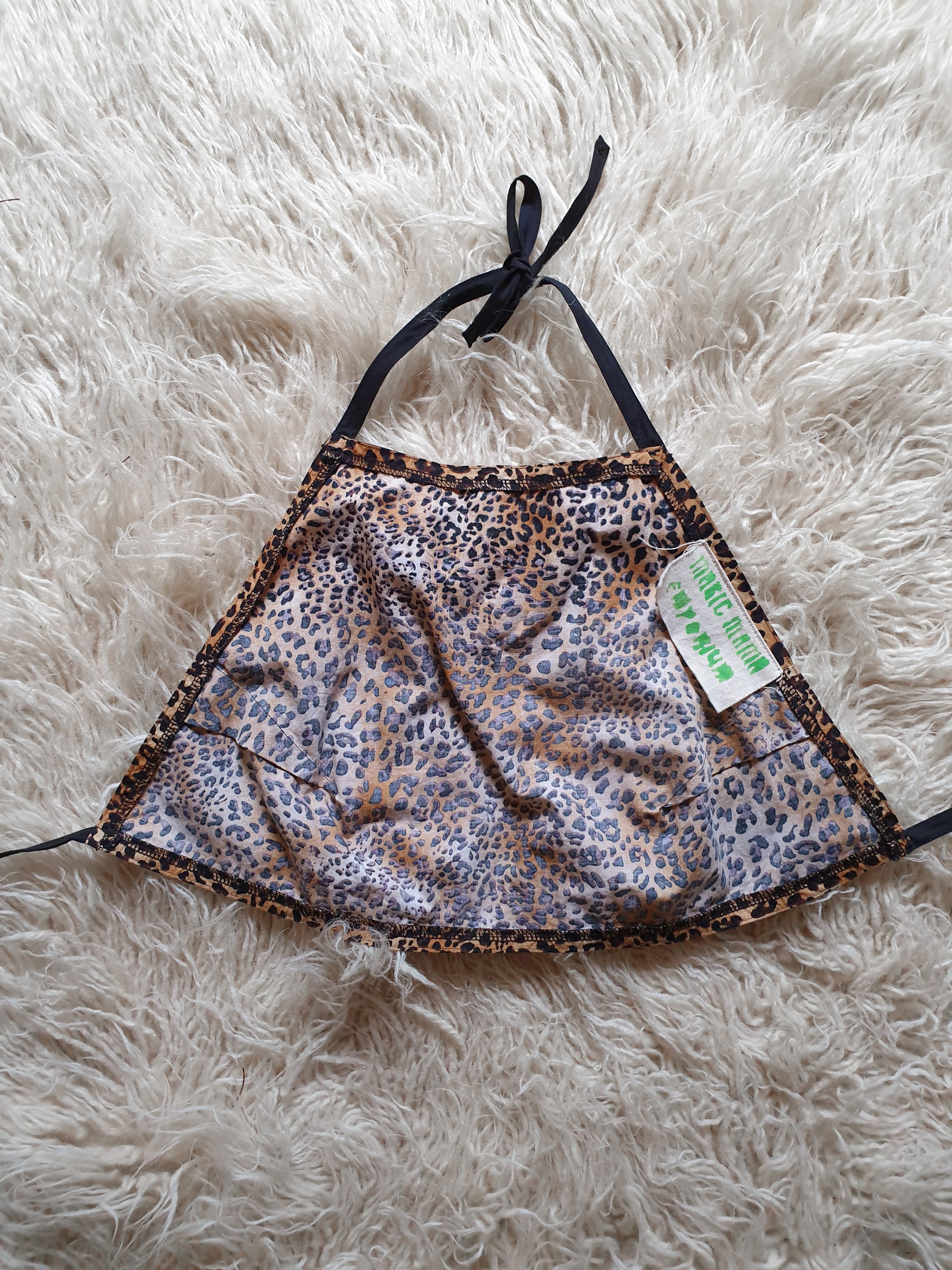 Handmade Leopard Print Halter Top