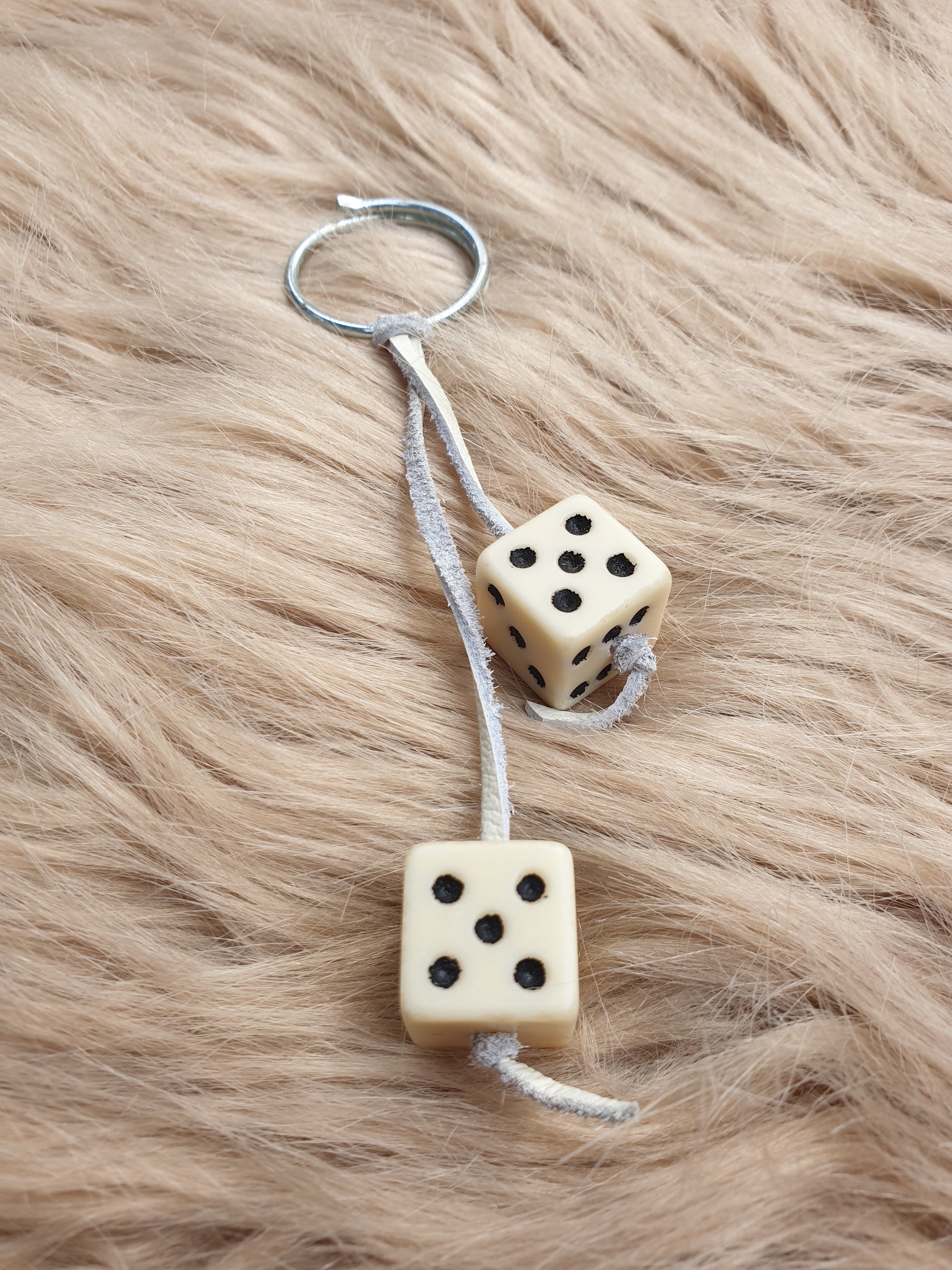 Vintage Dice Keychain