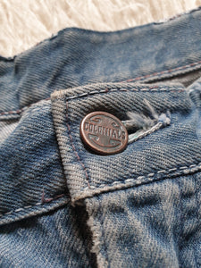 Vintage 1970s 'Colonials' Denim Studded Flare Jeans