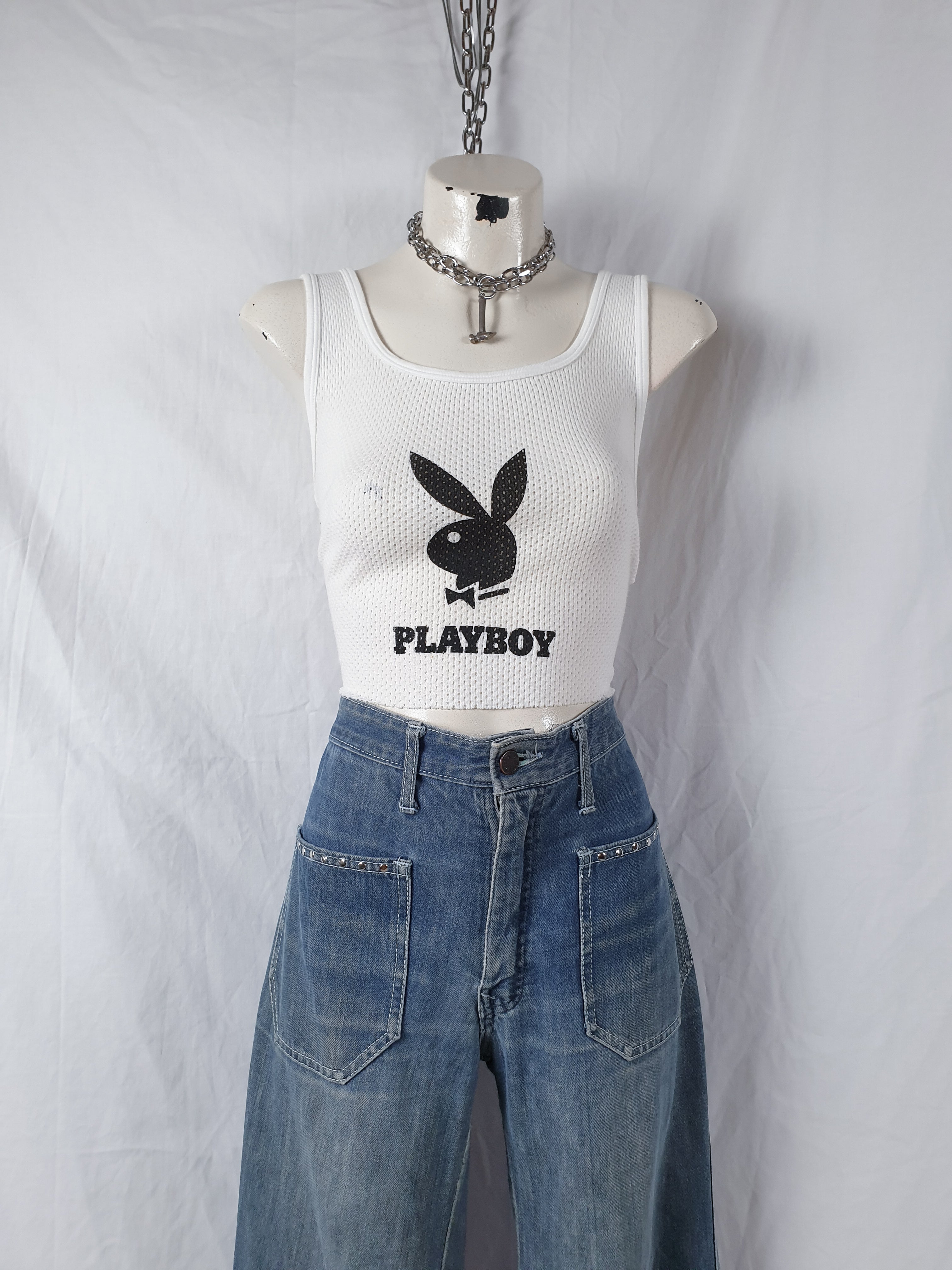 Vintage 1970s 'Colonials' Denim Studded Flare Jeans
