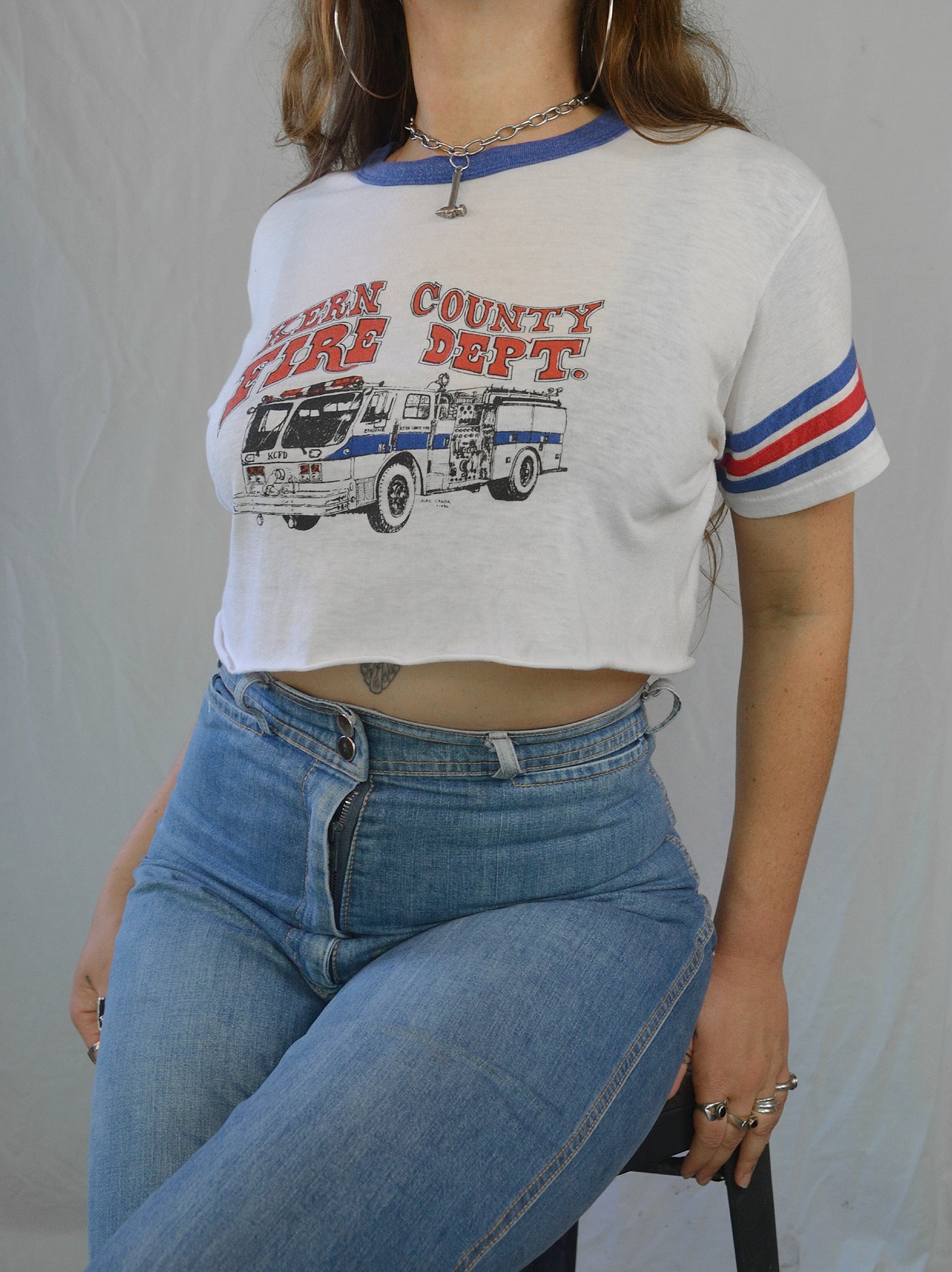 Vintage 1980s Kern County Fire Dept. T-shirt