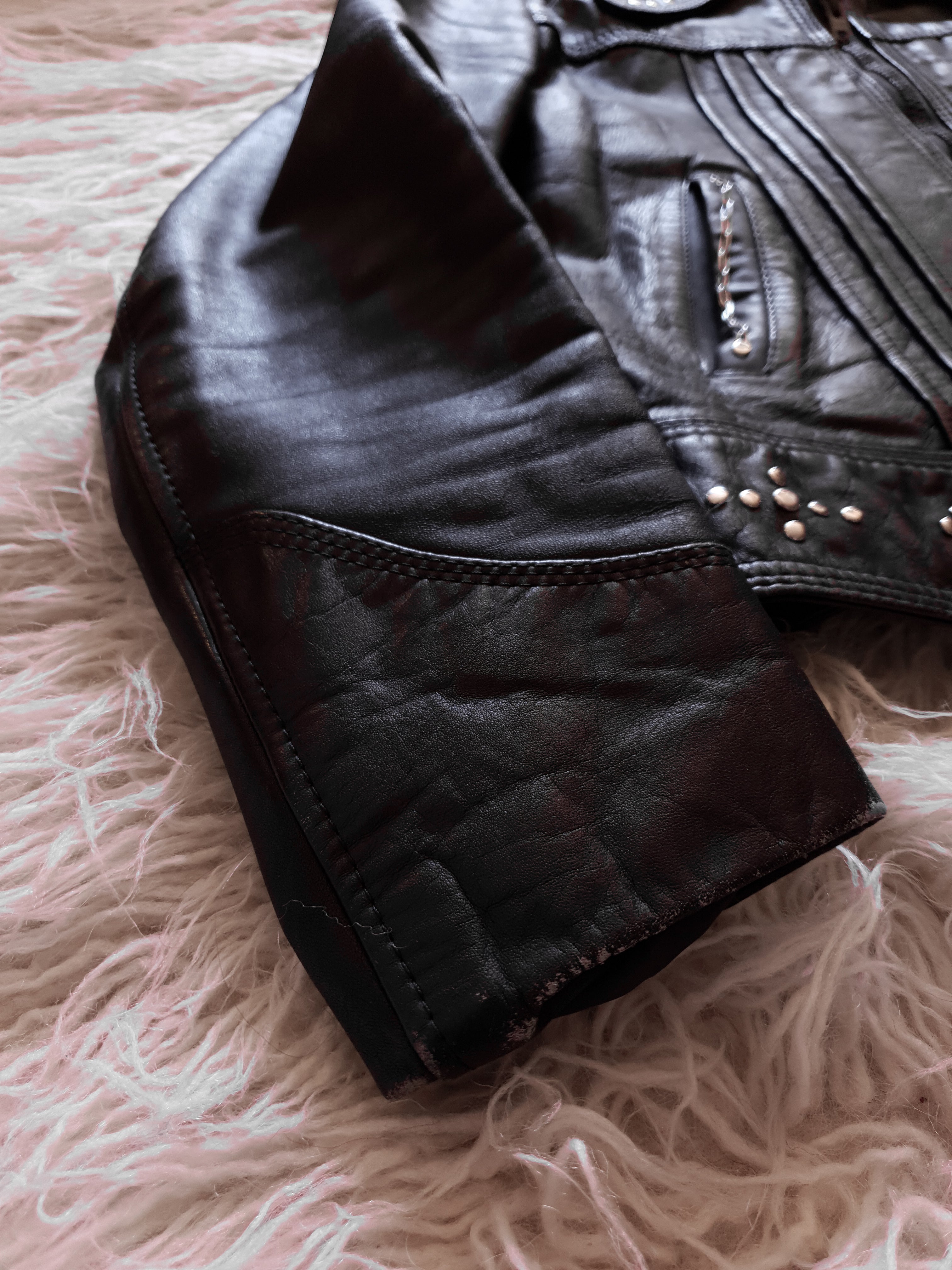 Vintage Studded Leather Jacket