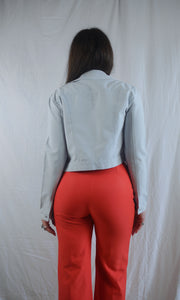 Vintage 1990s Sky Blue Trucker Style Jacket