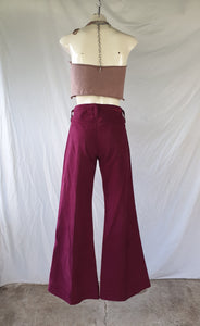 Vintage 70s Plum 'Amco' Flare Jeans