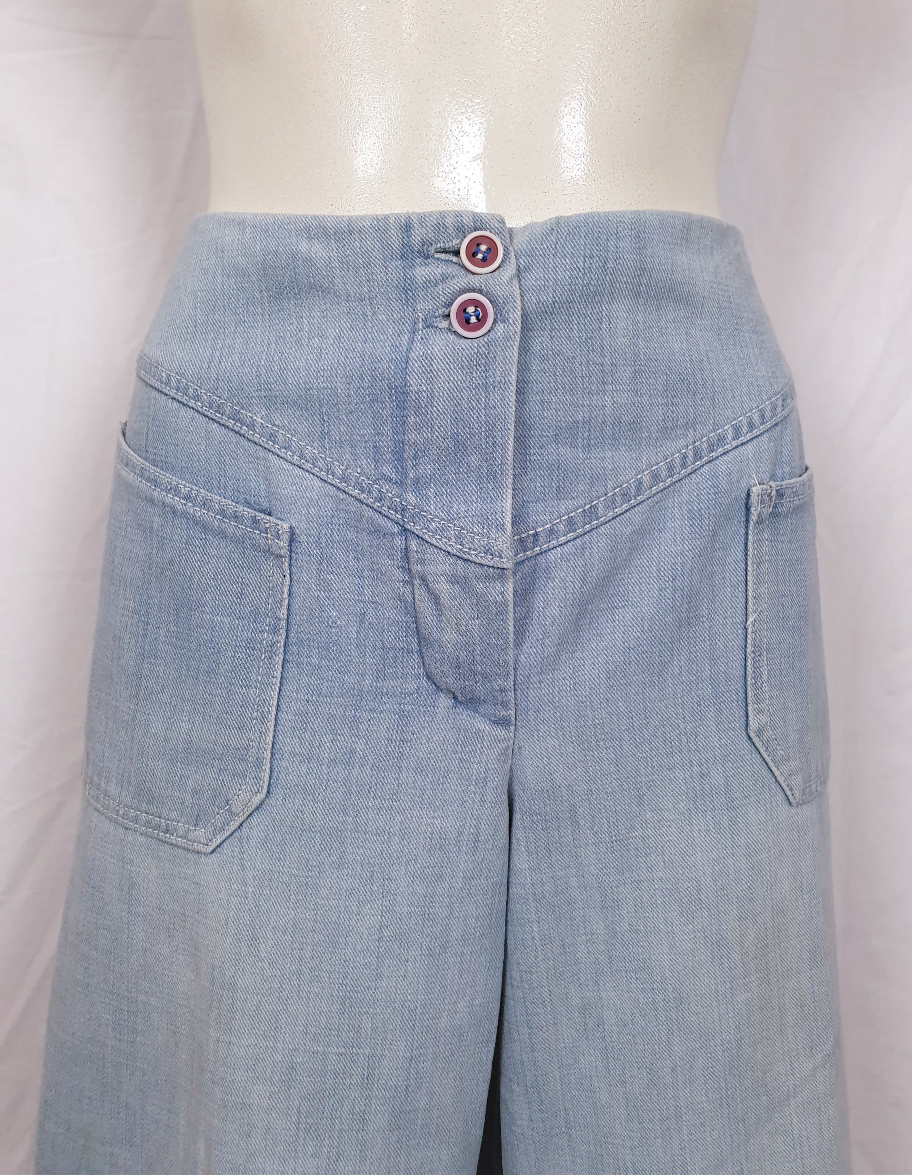 Vintage Light Blue 70s/80s Denim Flares