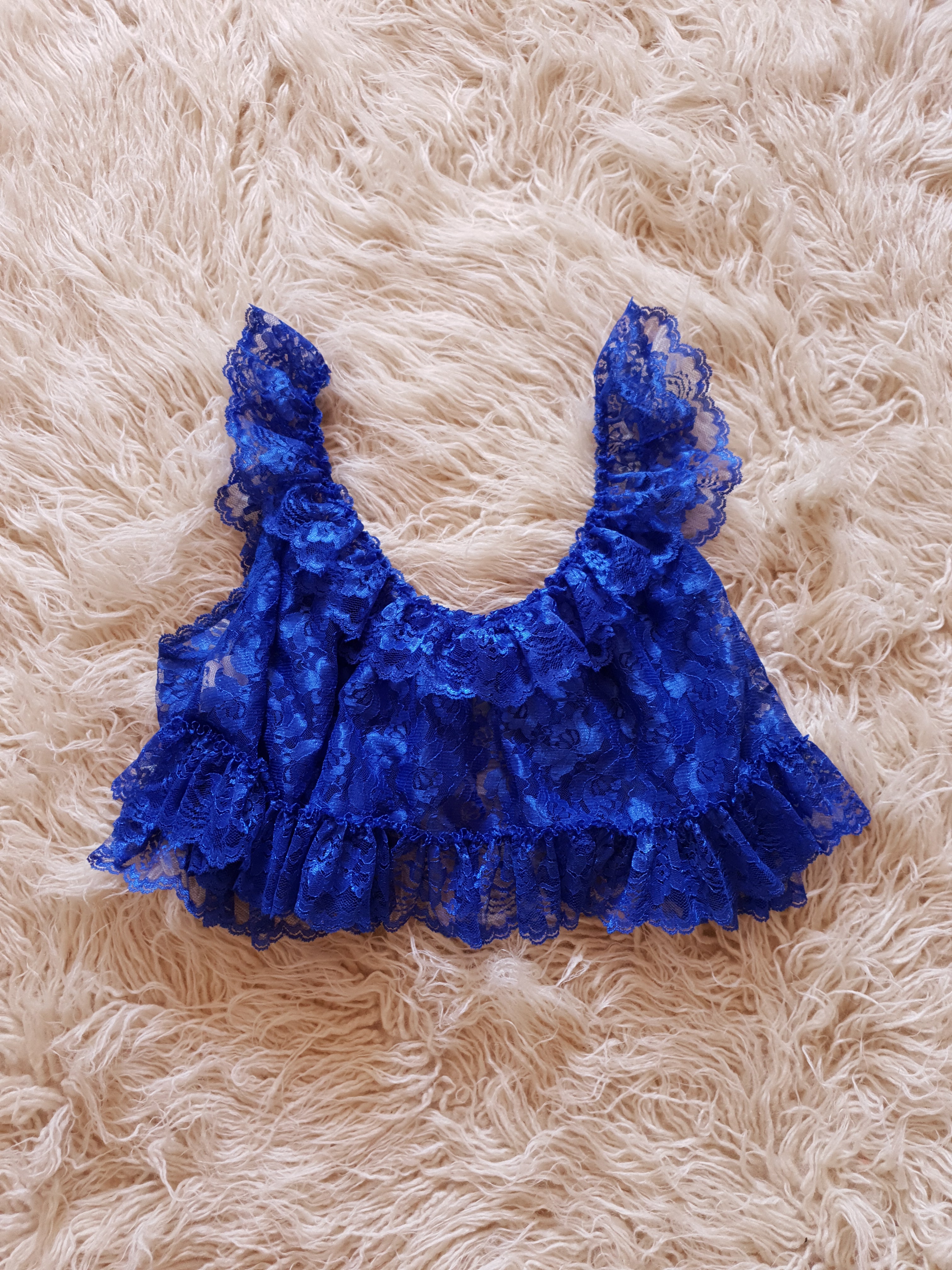 Vintage 1980s 'Shirley of Hollywood' Lace Top