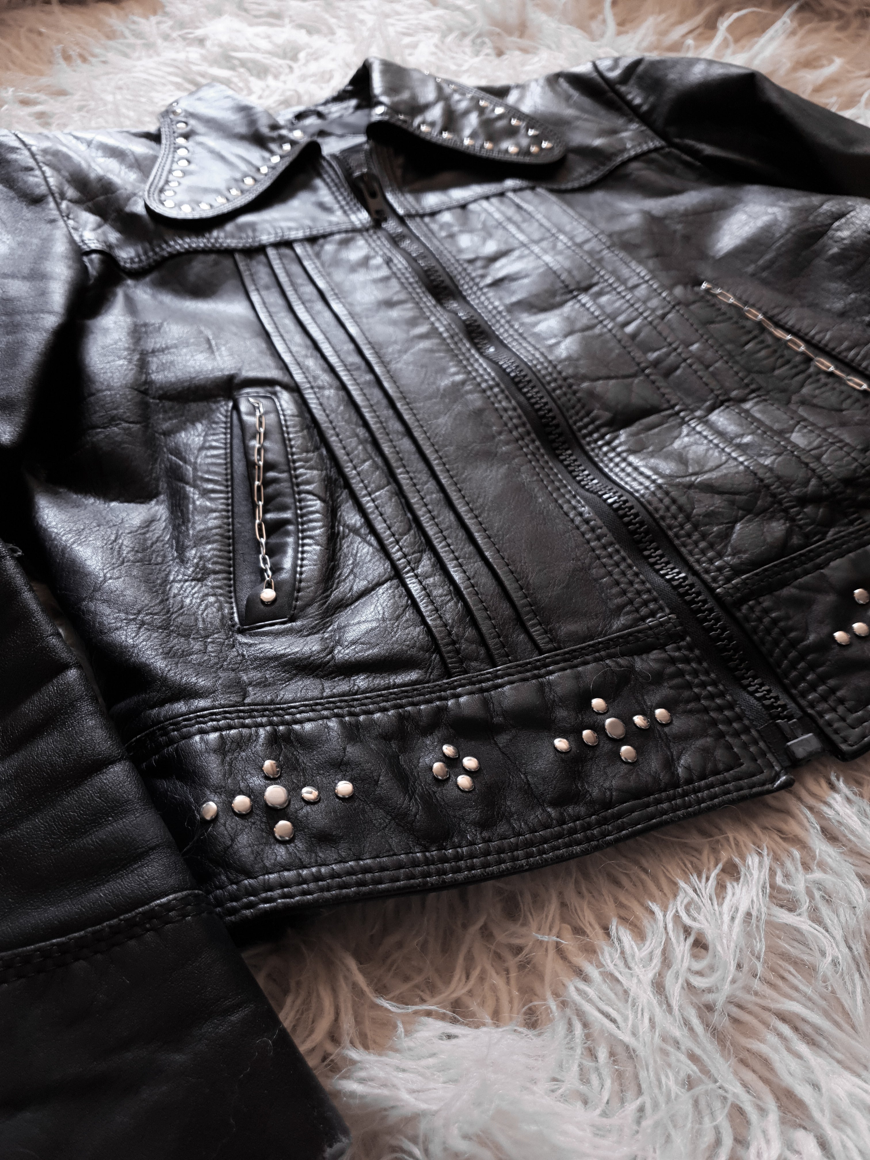 Vintage Studded Leather Jacket