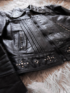Vintage Studded Leather Jacket