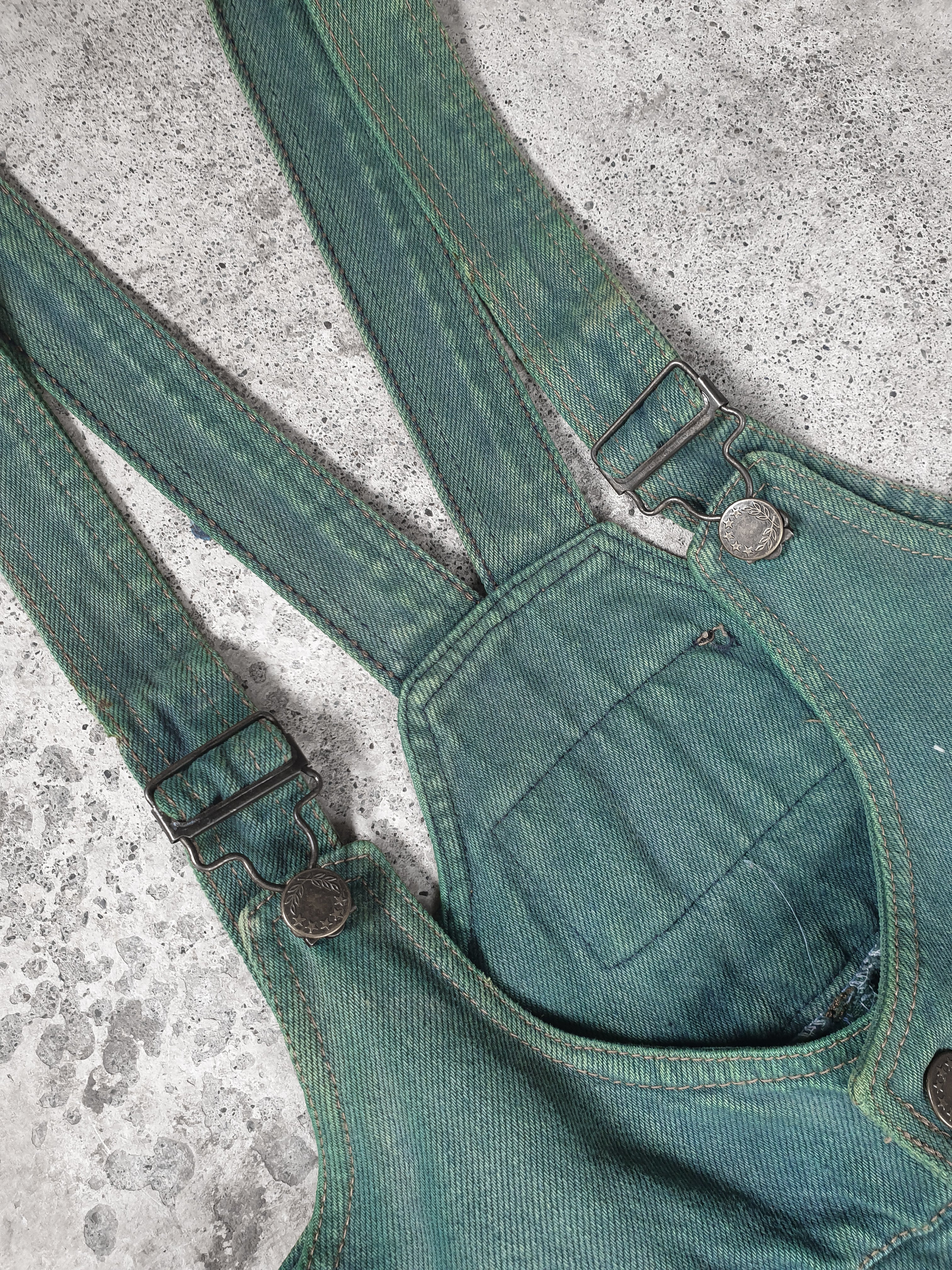 Vintage 1980s Green Overalls