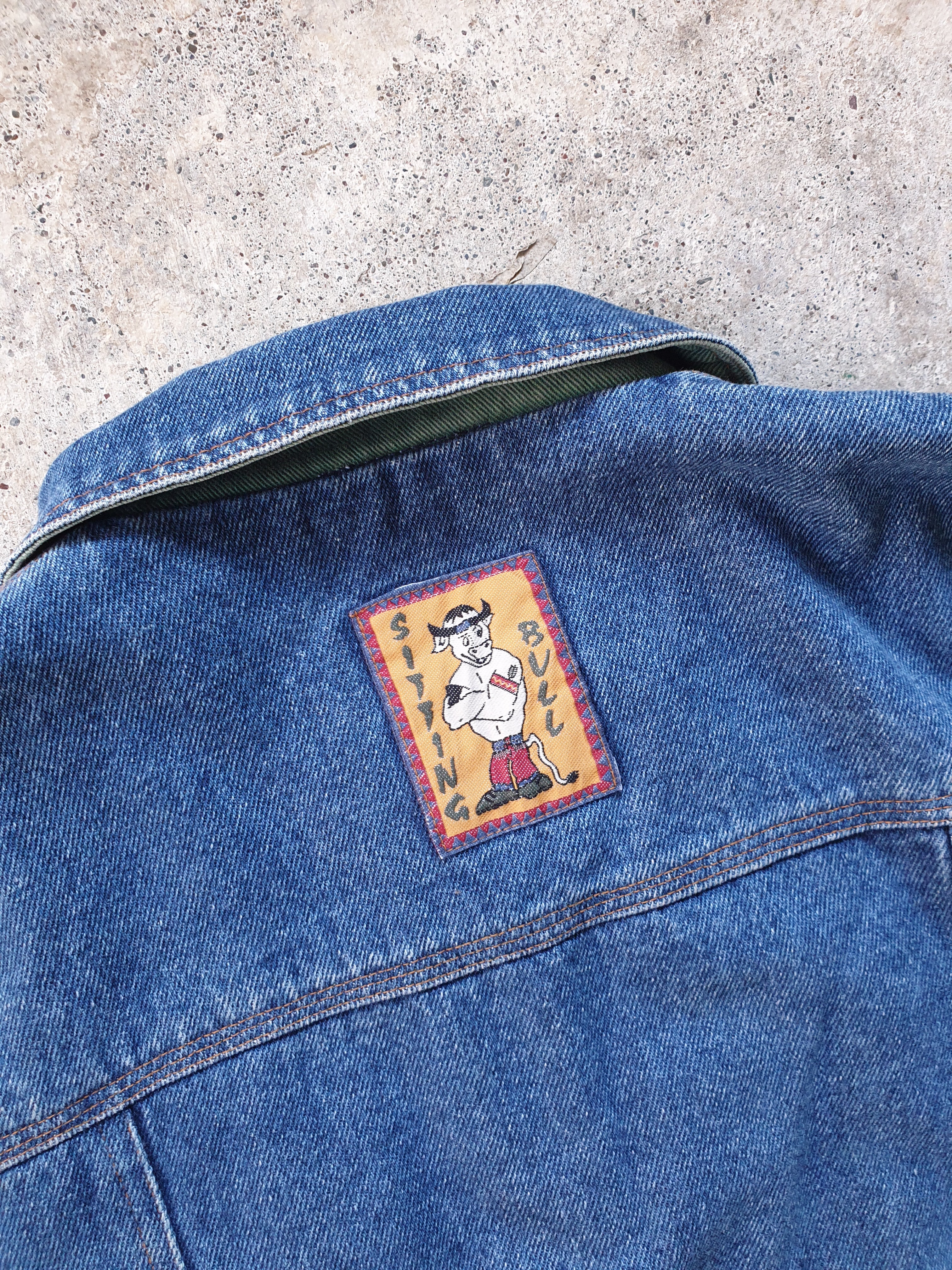 Vintage 90s Kids Denim Bomber Jacket