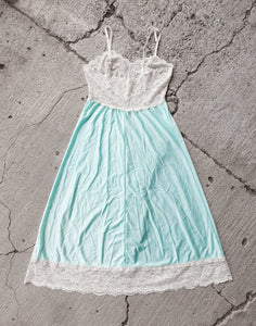 Vintage Mint Green Midi Slip Dress