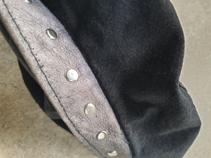 Vintage 80s/90s Suede Leather Studded Beret