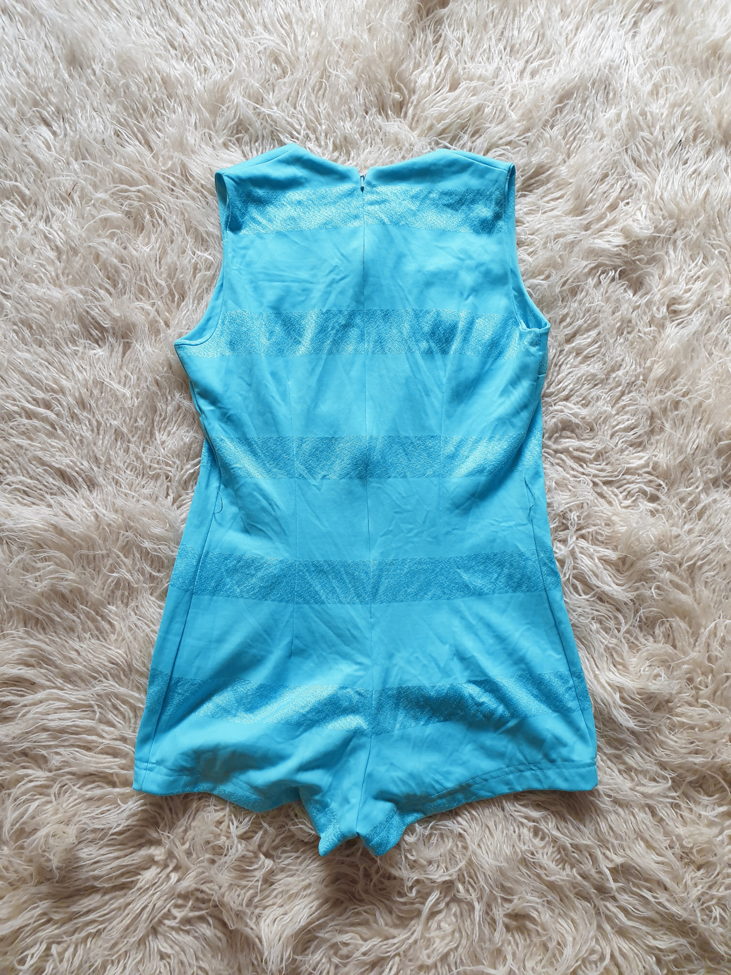 Vintage 1970s Heart Cut-Out Hot Pants Jumpsuit