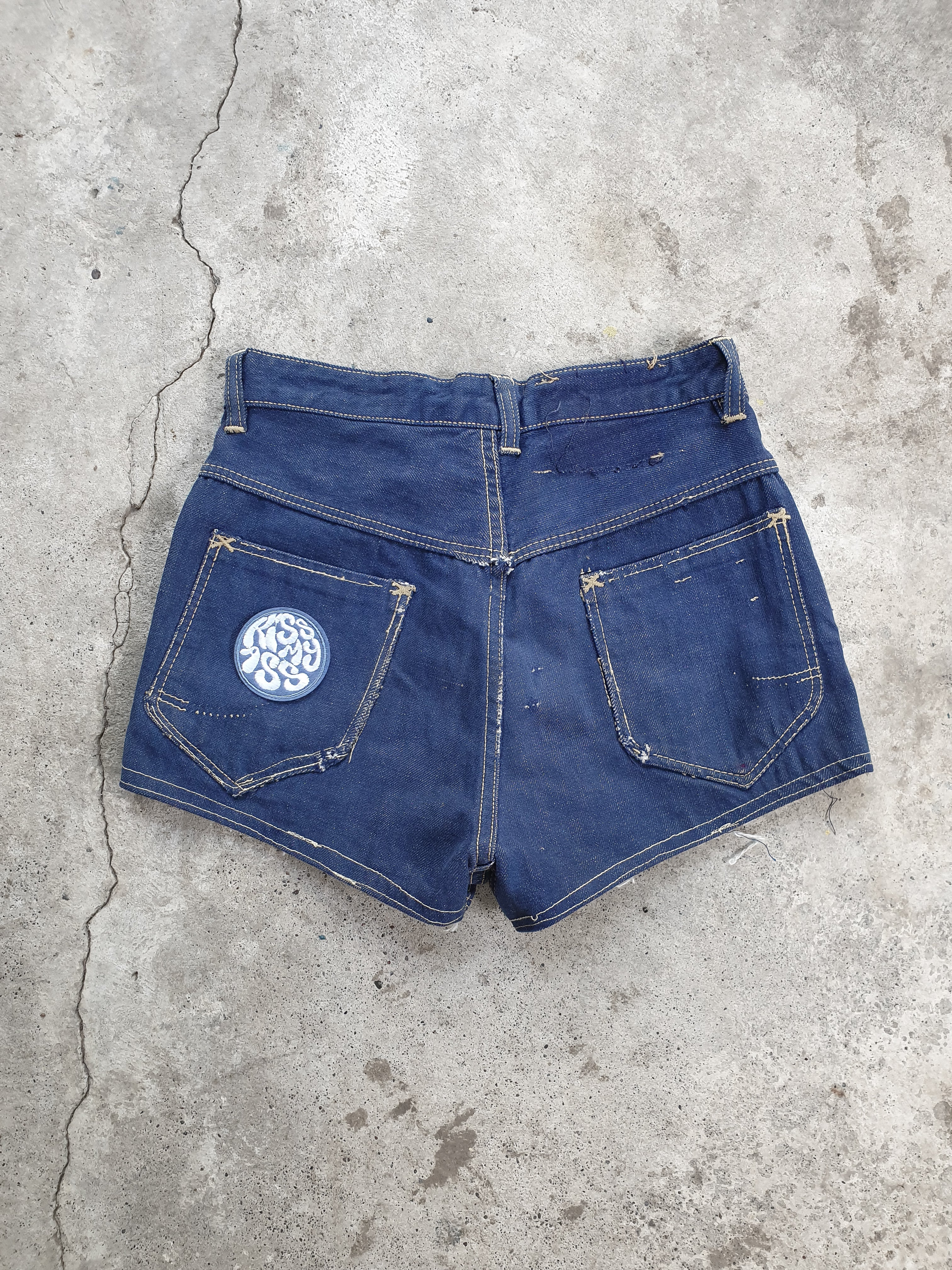 Vintage 1970s/80s Thrashed Denim Shorts