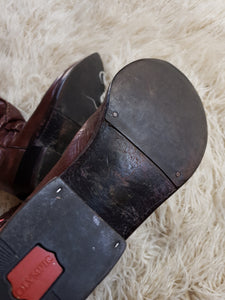 Vintage Dan Post Leather Cowboy Boots