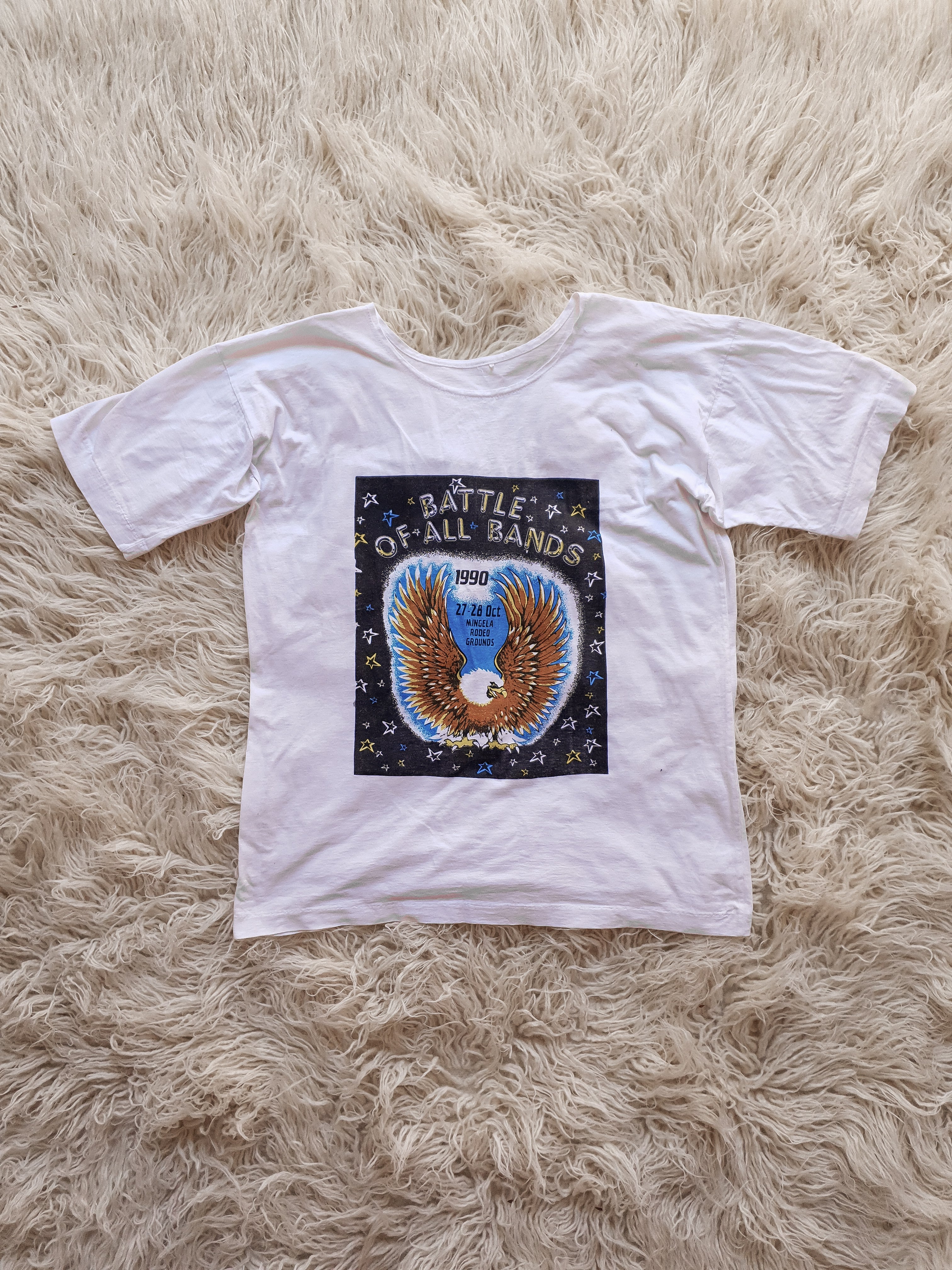 Vintage 1990 'Battle Of All Bands' Eagle Tee