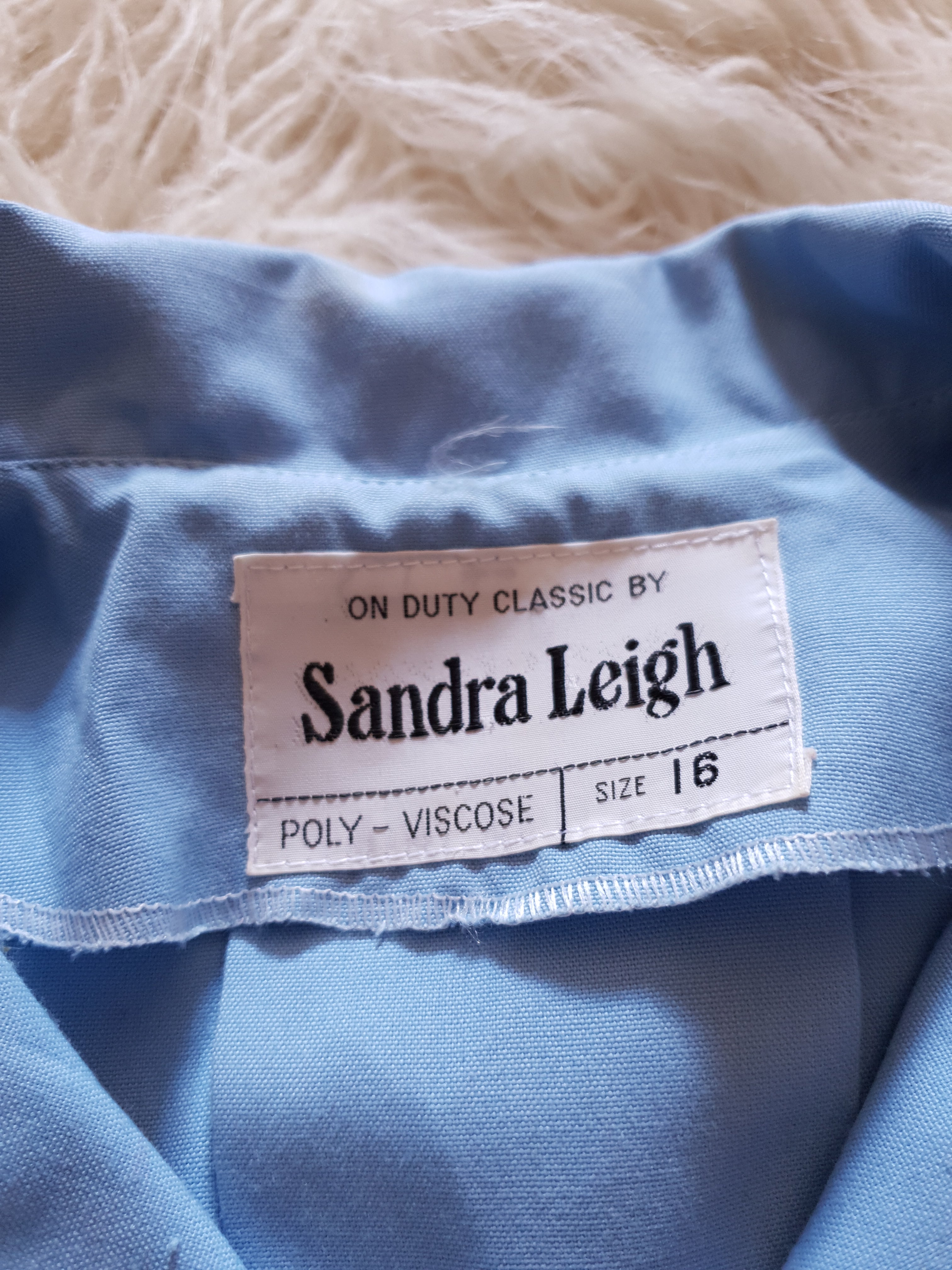 Vintage Baby Blue Mini Diner Dress