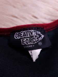 Vintage 1990s Red V-Neck Top