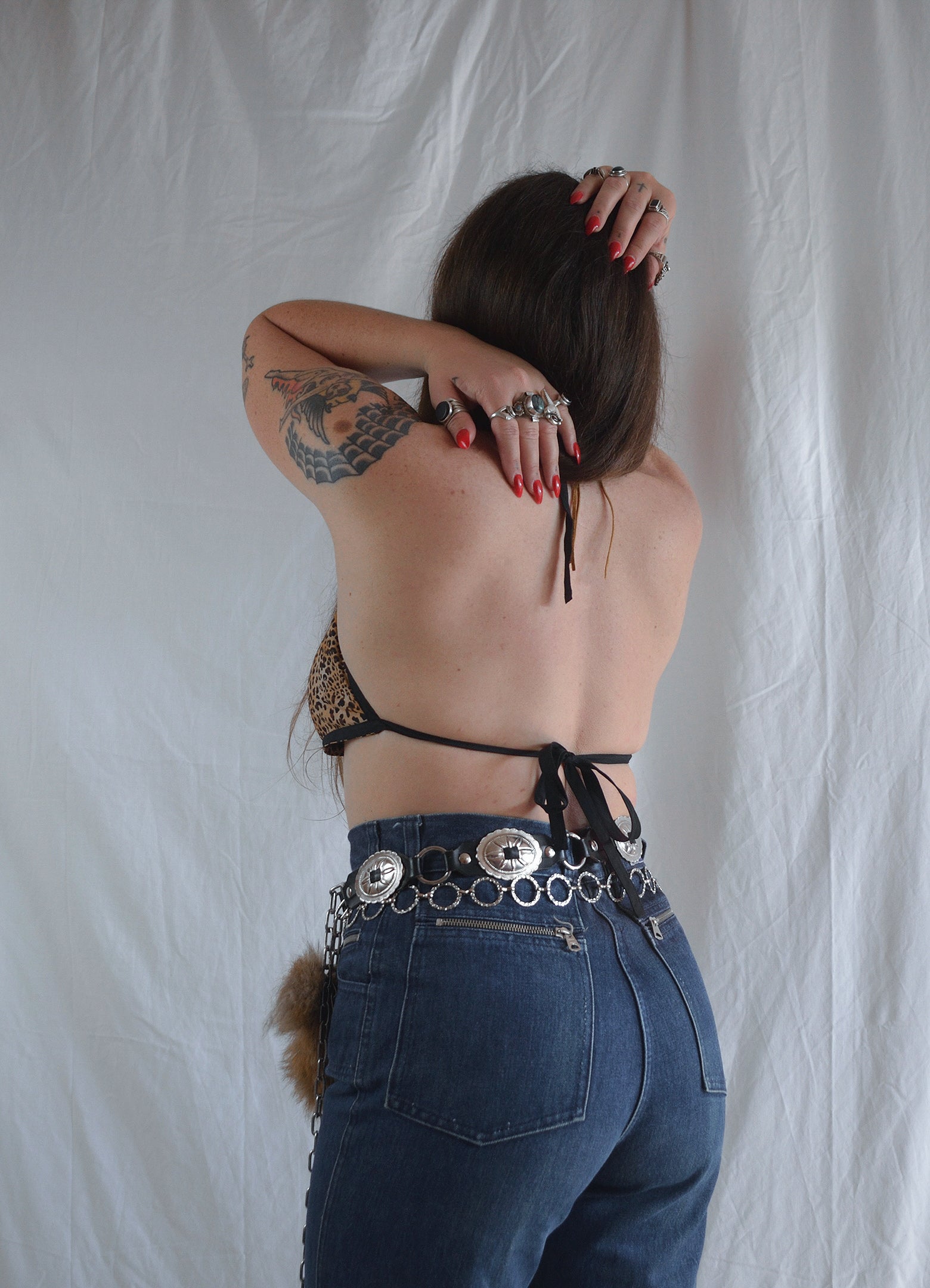 Handmade Leopard Print Halter Top