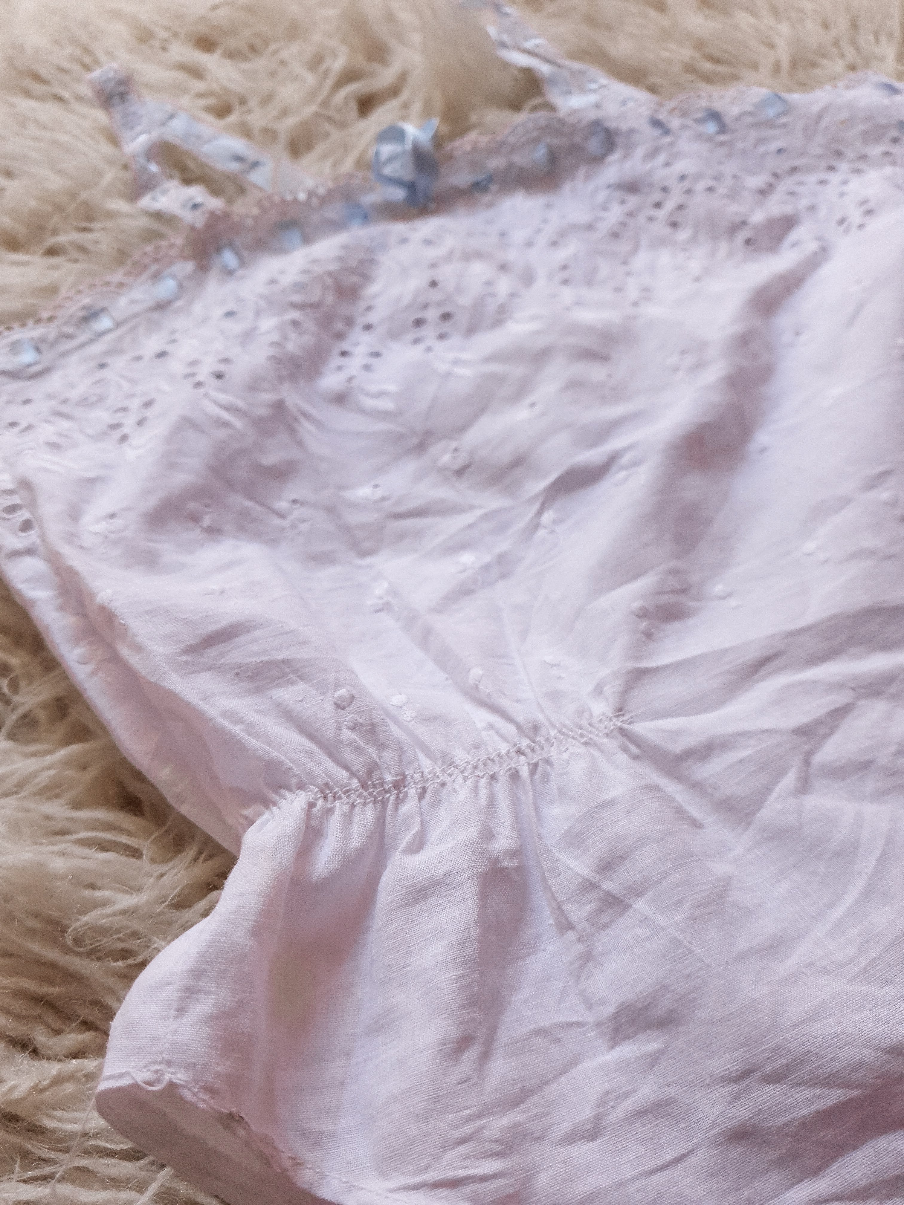 Vintage Broderie Anglais Lace Cami Singlet