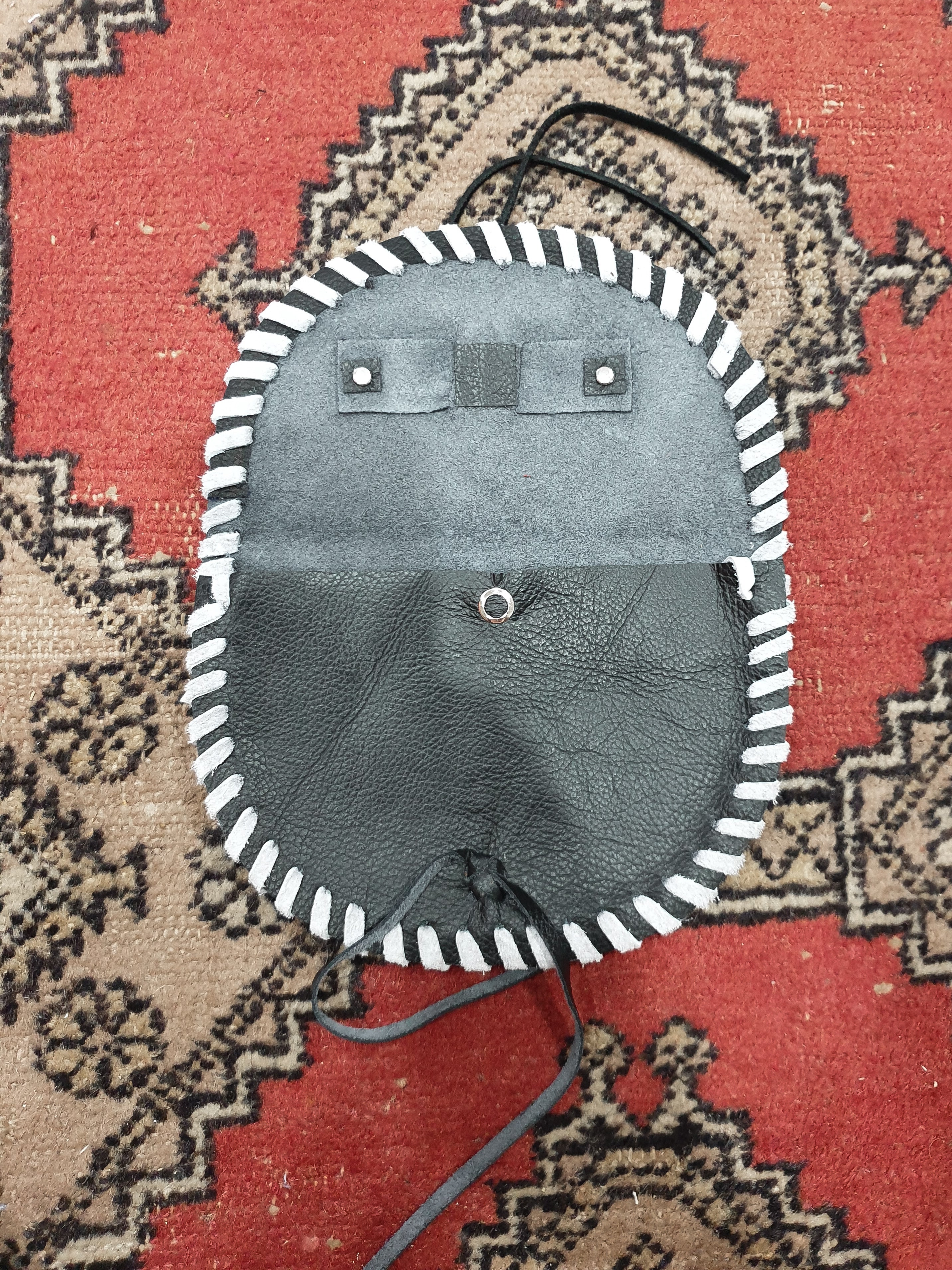 Handmade Leather Concho Pouch