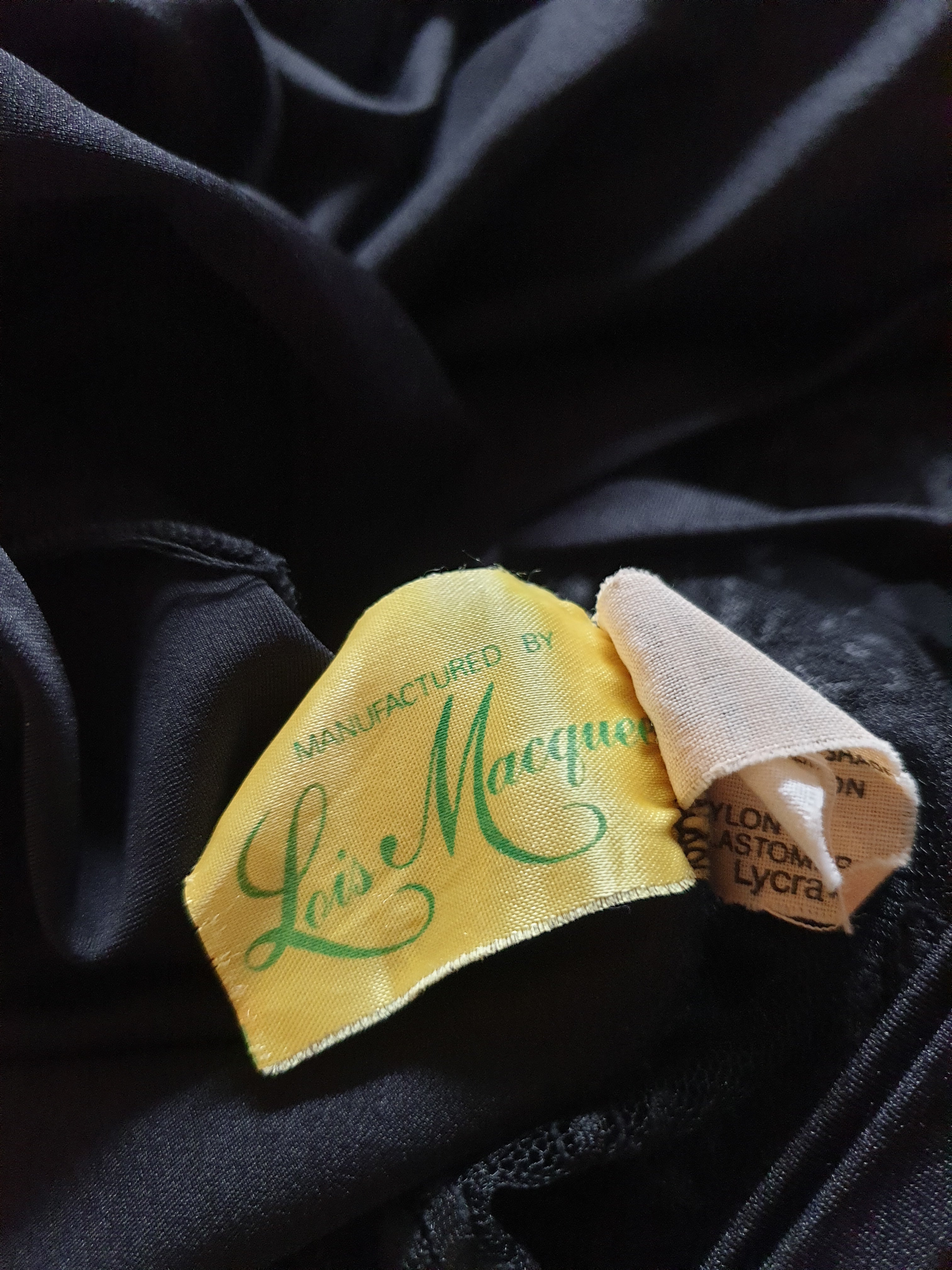 Vintage 1970s/80s Lycra & Lace Wrap Around Top