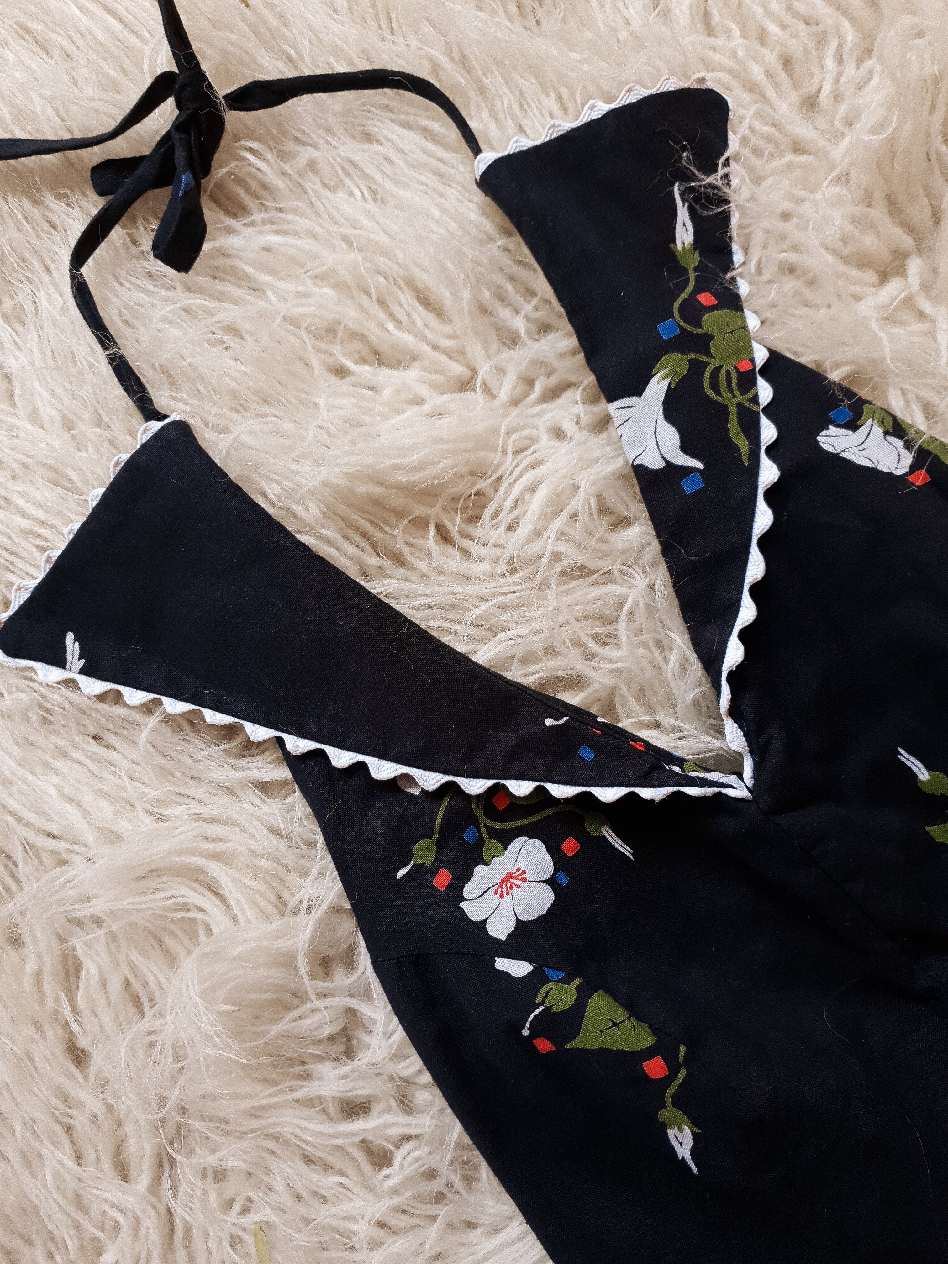 Vintage 1970s Backless Maxi Halter Dress