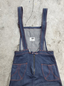 Denim Flare Overalls