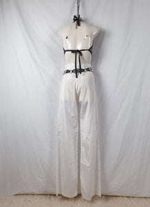 Vintage 1970s/80s White Wide Leg Flares