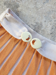 Vintage Ribbed Knit Shell Skirt