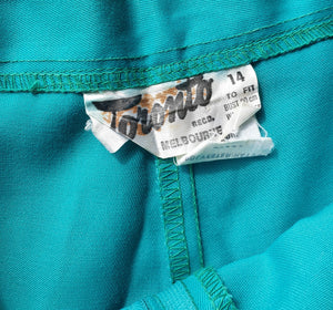 Vintage 1970s Turquoise Short Shorts