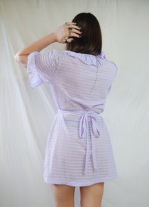 Vintage 70s Pastel Purple Mini Slip Dress