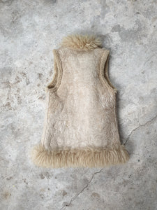 Vintage Leather & Shearling Vest