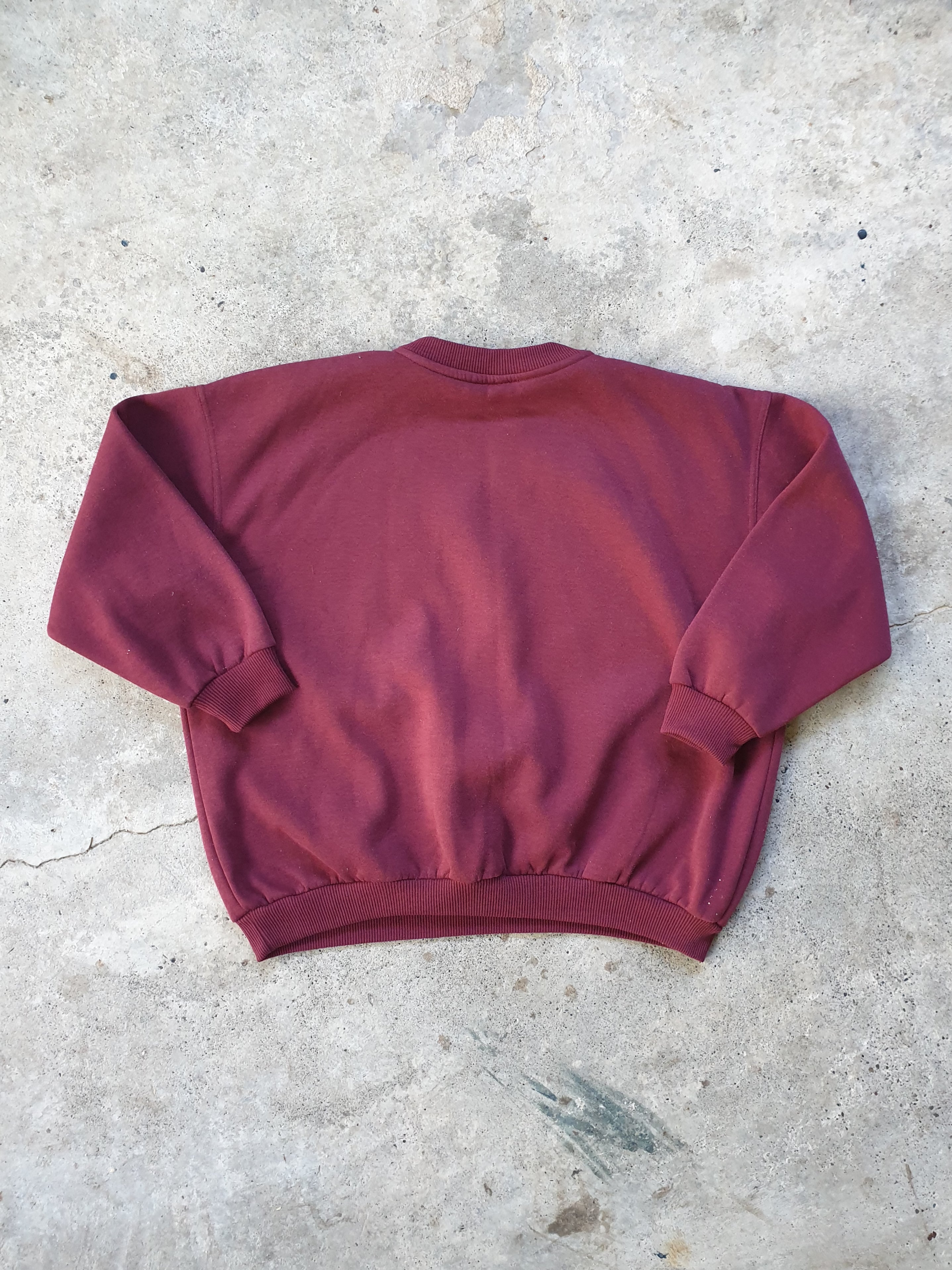 Magic Mama Handprinted 'Cobras' Maroon Sweater