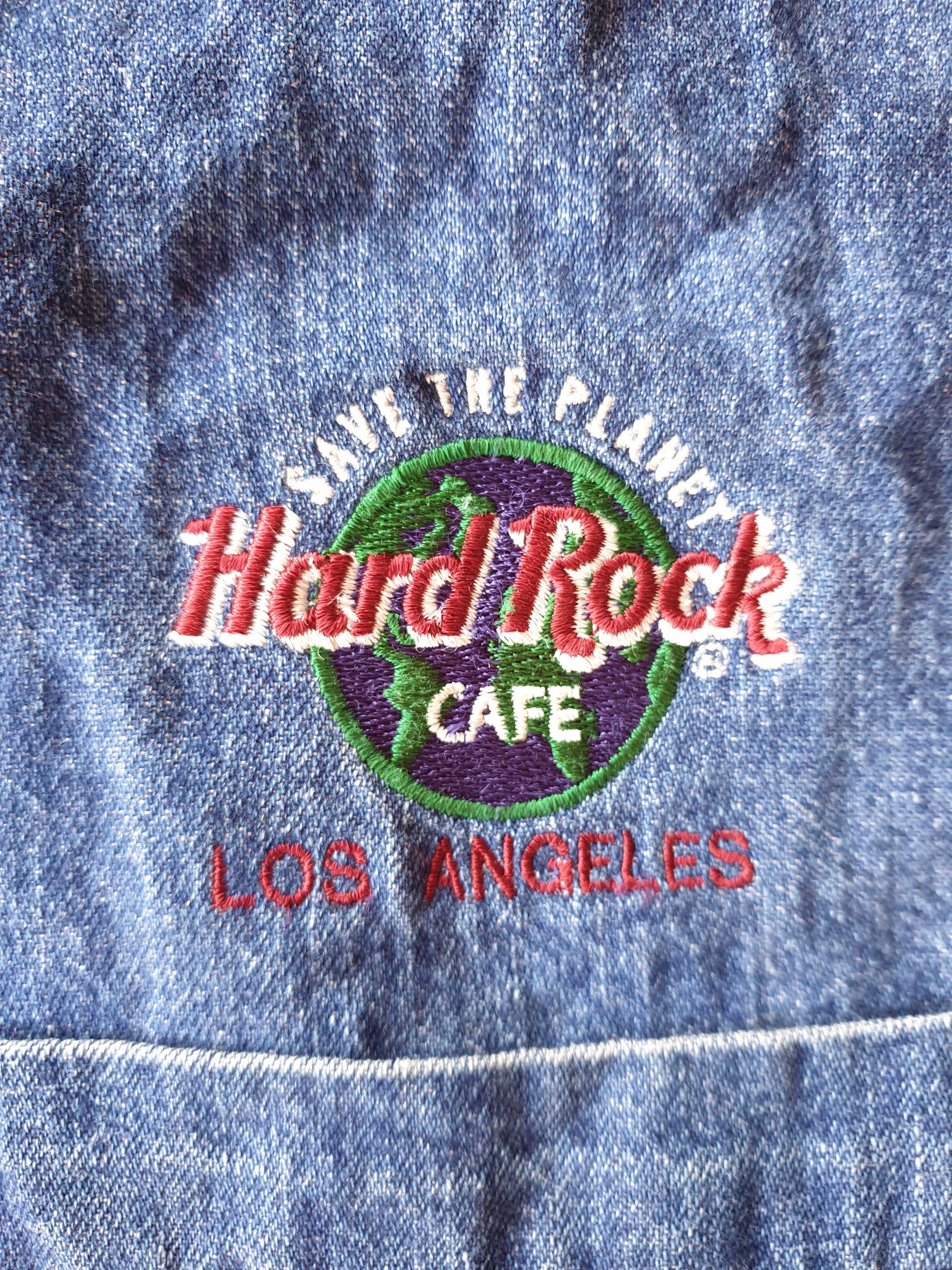 Vintage 90s Hard Rock LA Denim Button Down