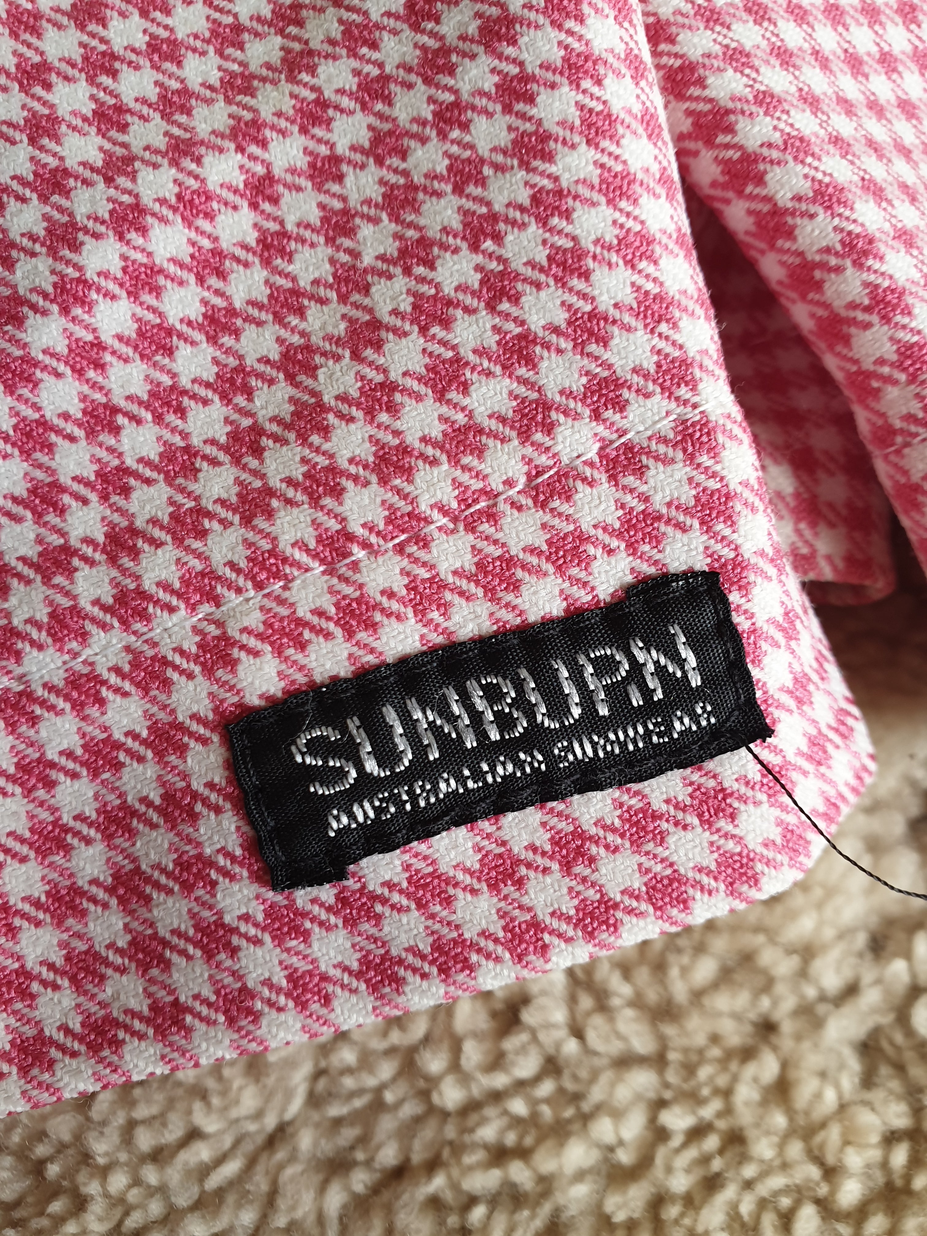 Vintage 70s/80s Sunburn Cropped Pink Gingham Pants