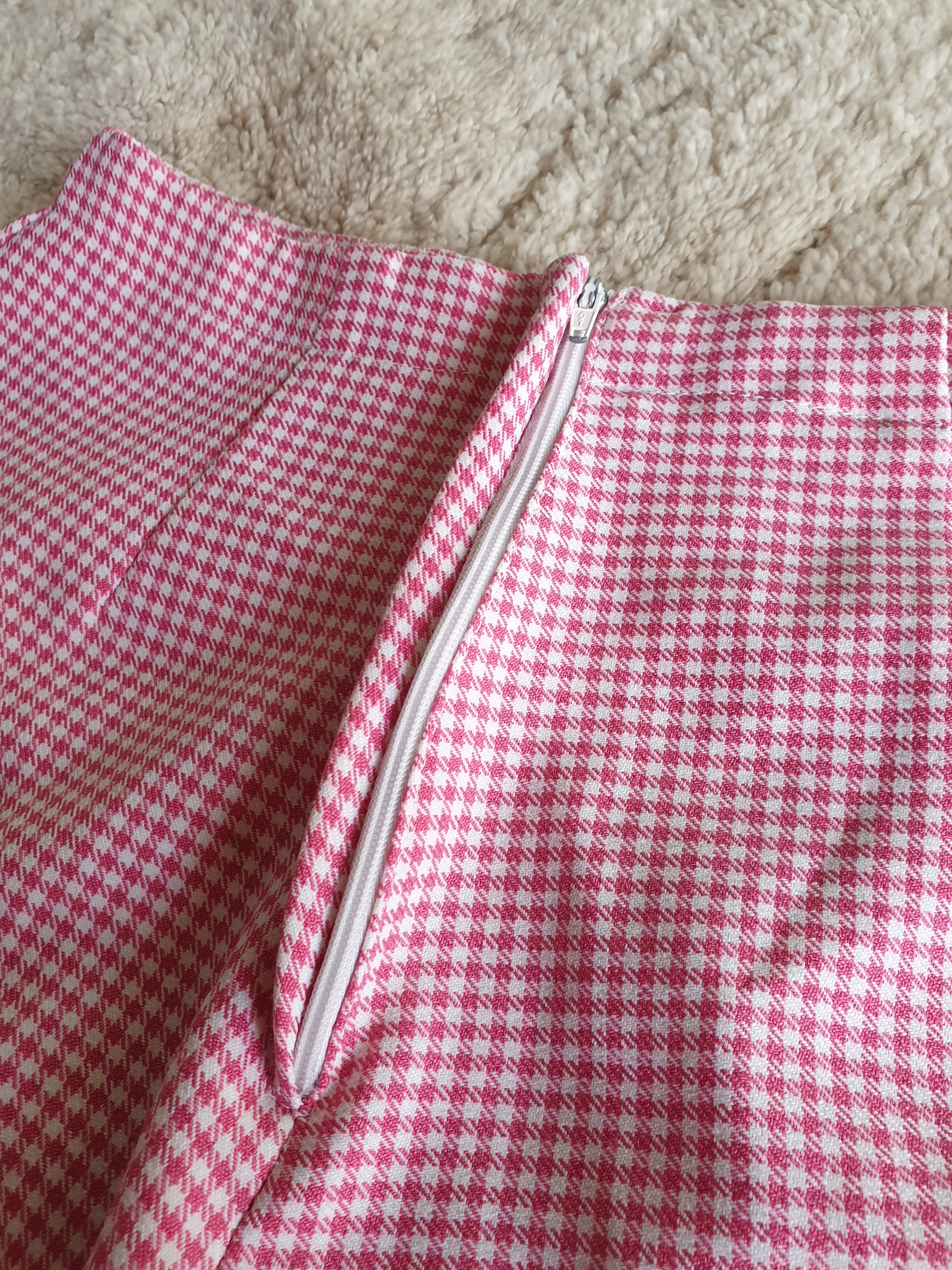 Vintage 70s/80s Sunburn Cropped Pink Gingham Pants